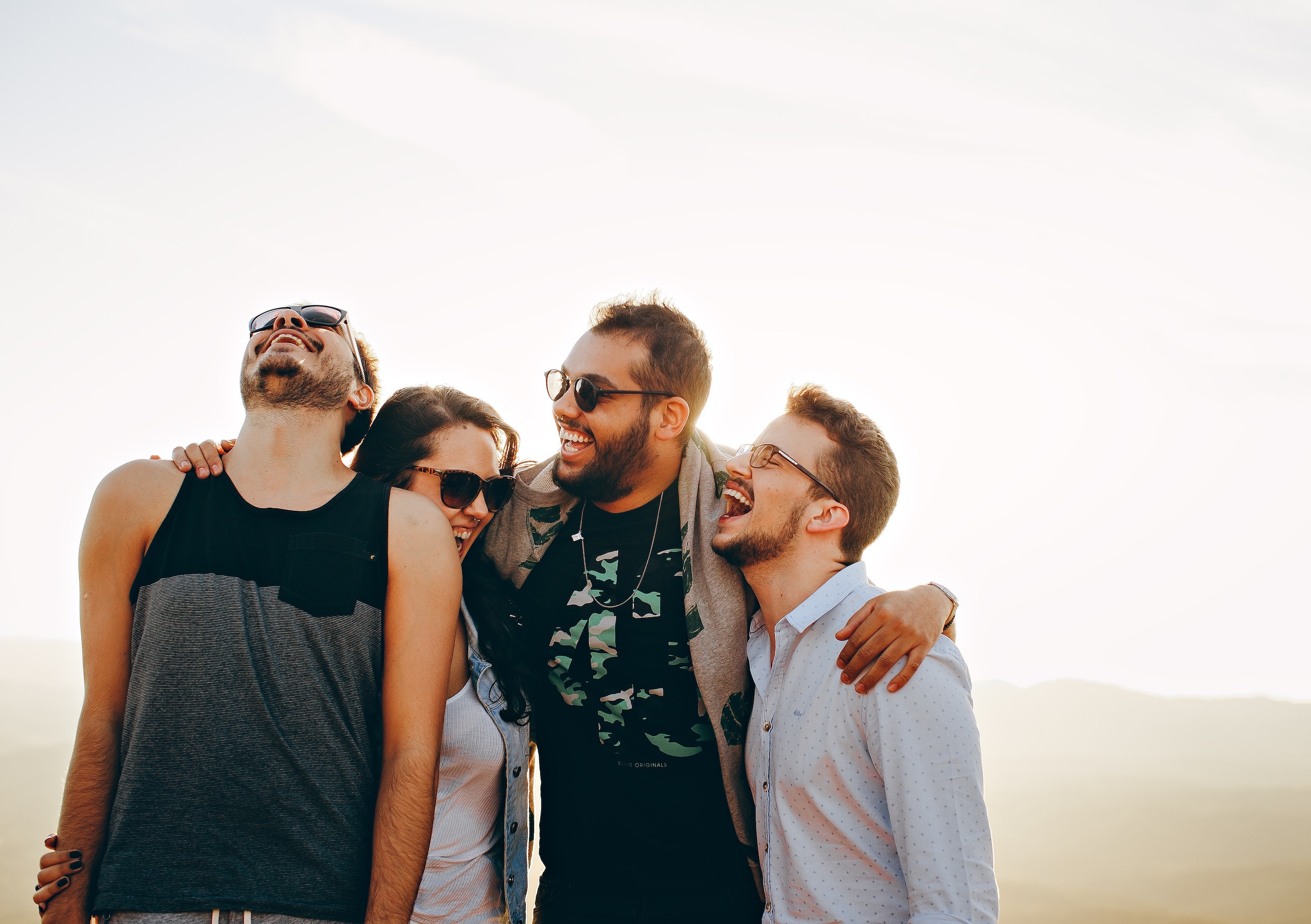 friends laughing and bonding