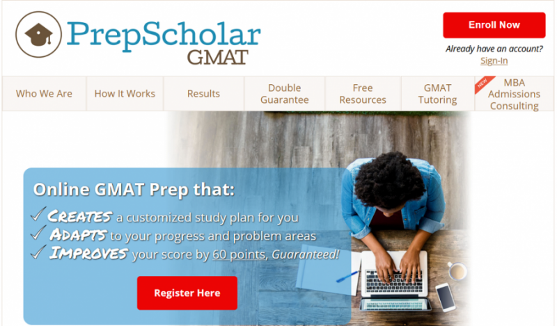 PrepScholar homepage