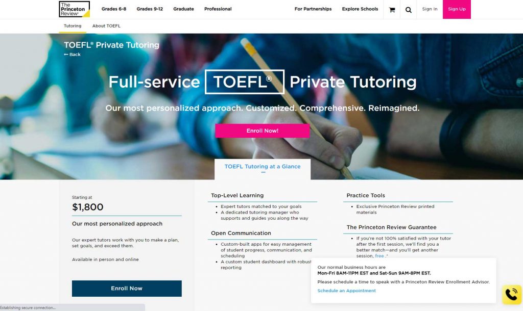 TOEFL®-Private-Tutoring