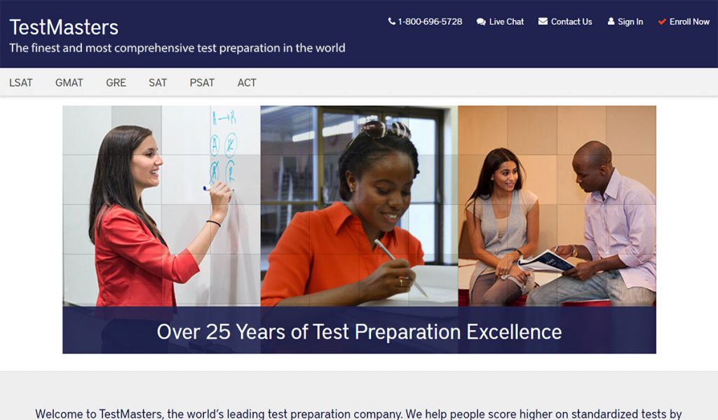 TestMasters Homepage