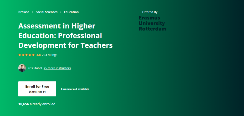 Assessment in Higher Education-Professional Development for Teachers on Coursera