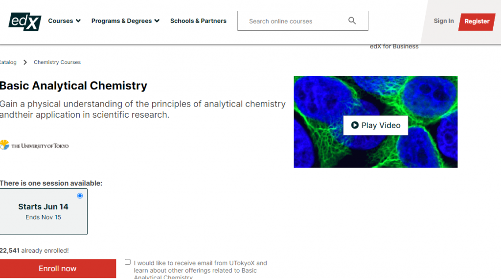 Basic Analytical Chemistry by The University of Tokyo on edX