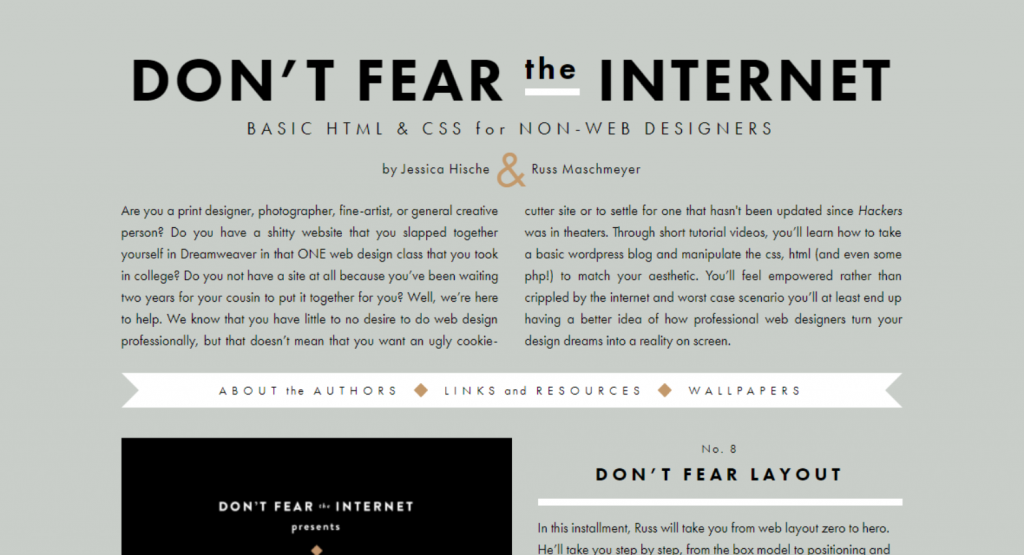 Basic HTML & CSS for Non-Web Designers Don’t Fear the Website