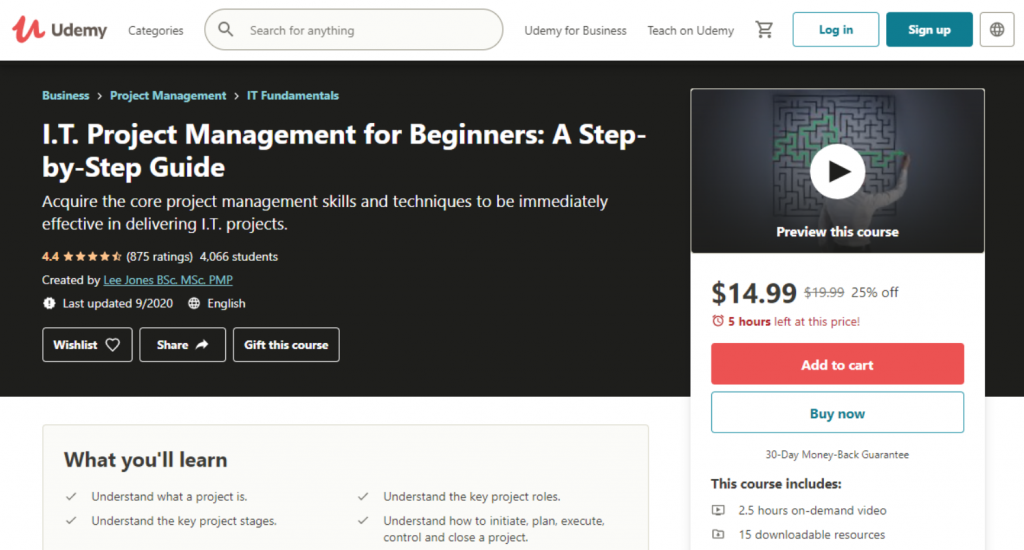 IT Project Management for Beginners- A Step-by-Step Guide Udemy