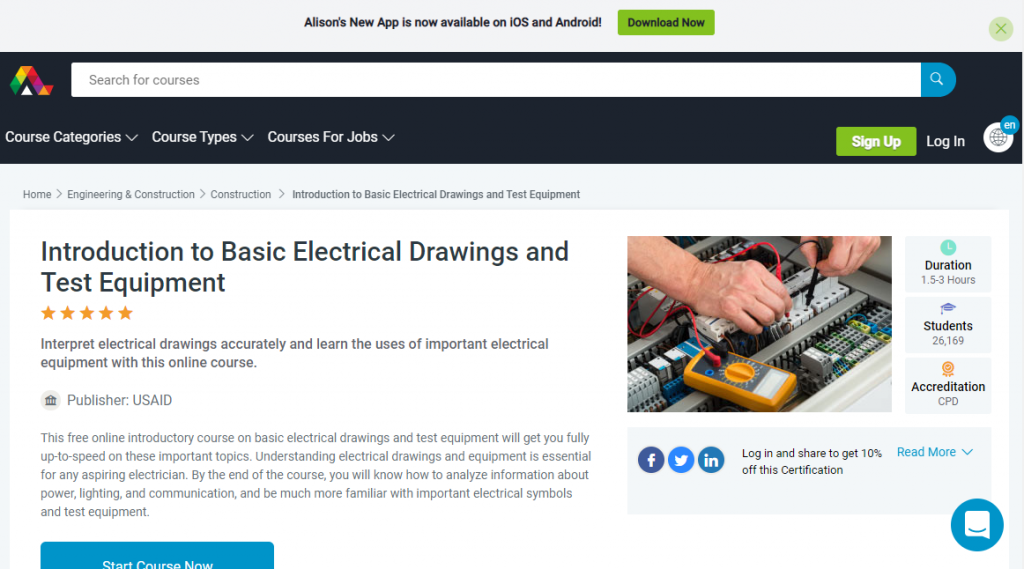 Introduction to Basic Electrical Drawings and Test Equipment by Alison