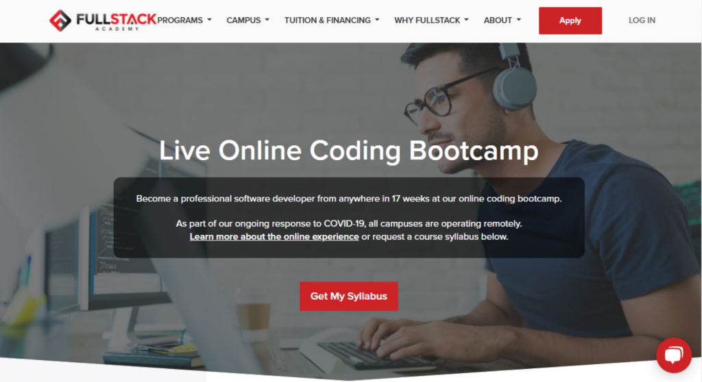 Live Online Coding Bootcamp by Fullstack Academy