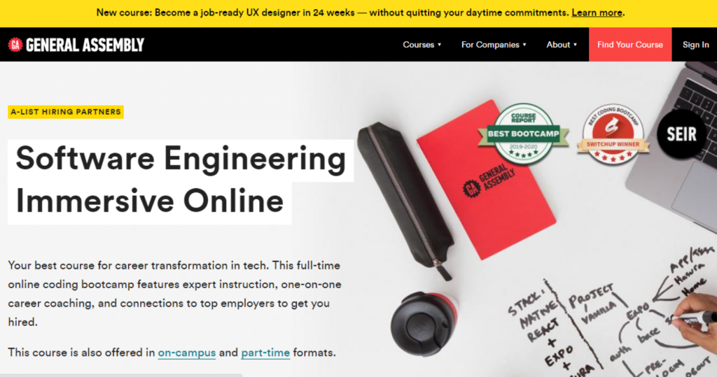Software Engineering Immersive Online Course by General Assembly