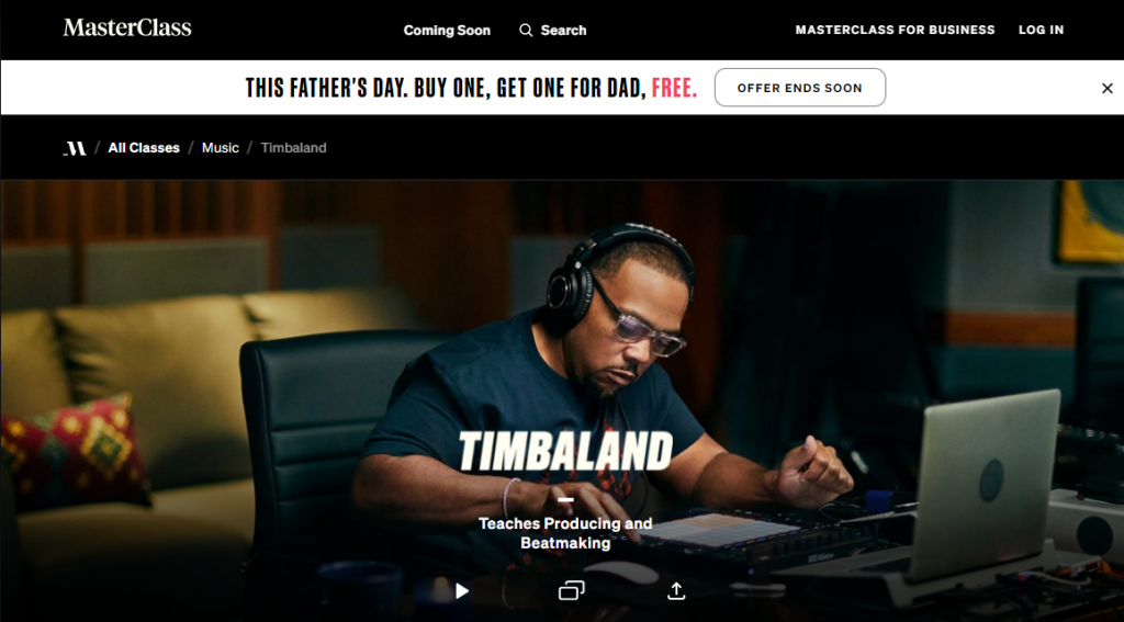 Timbaland Teaches Producing and Beatmaking on Masterclass