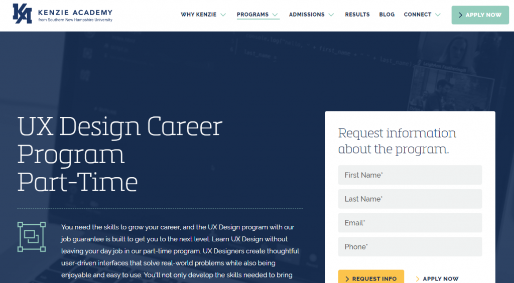 UX Design Career Program Part-Time Course by Kenzie Academy