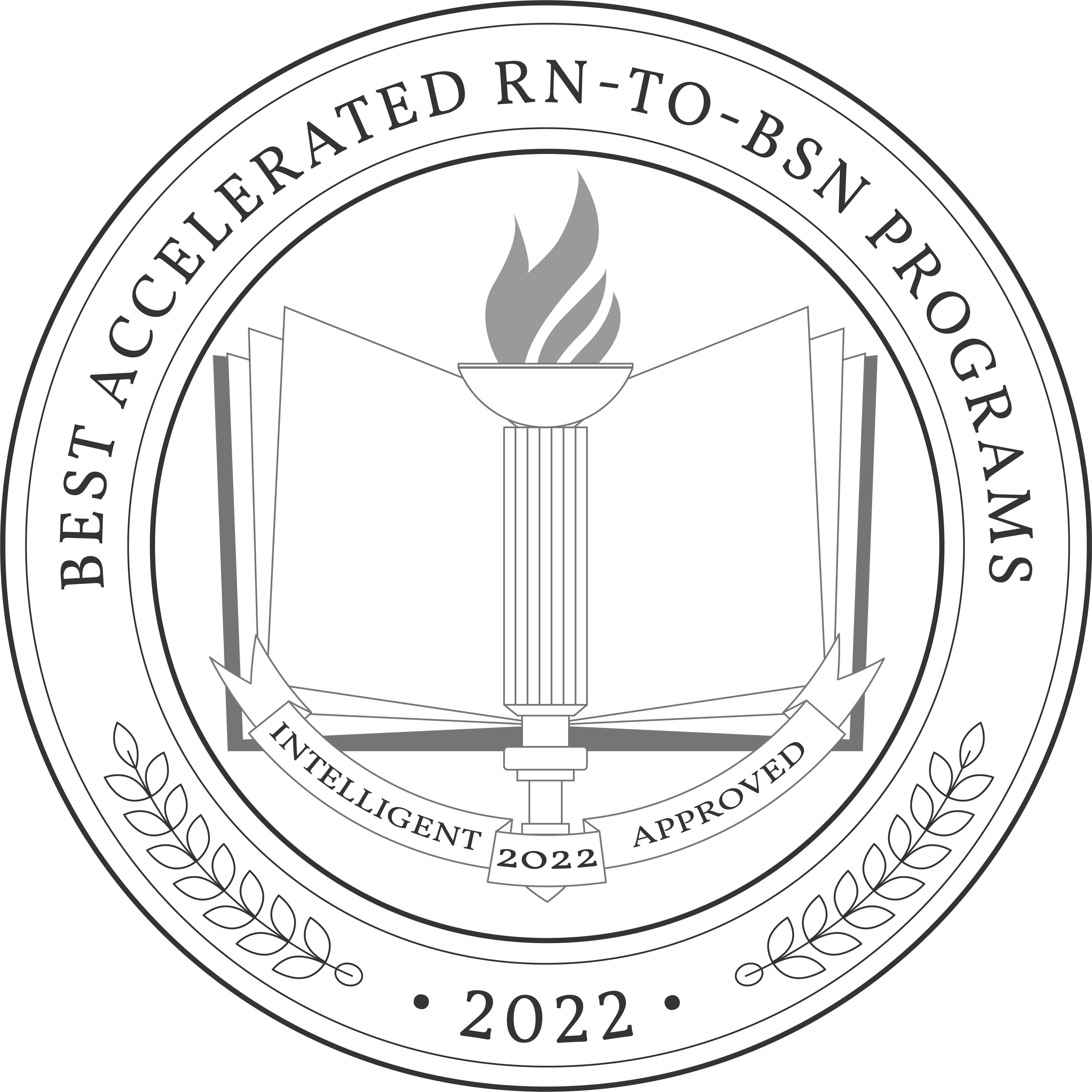 Best Online Accelerated RN-to-BSN Programs Badge