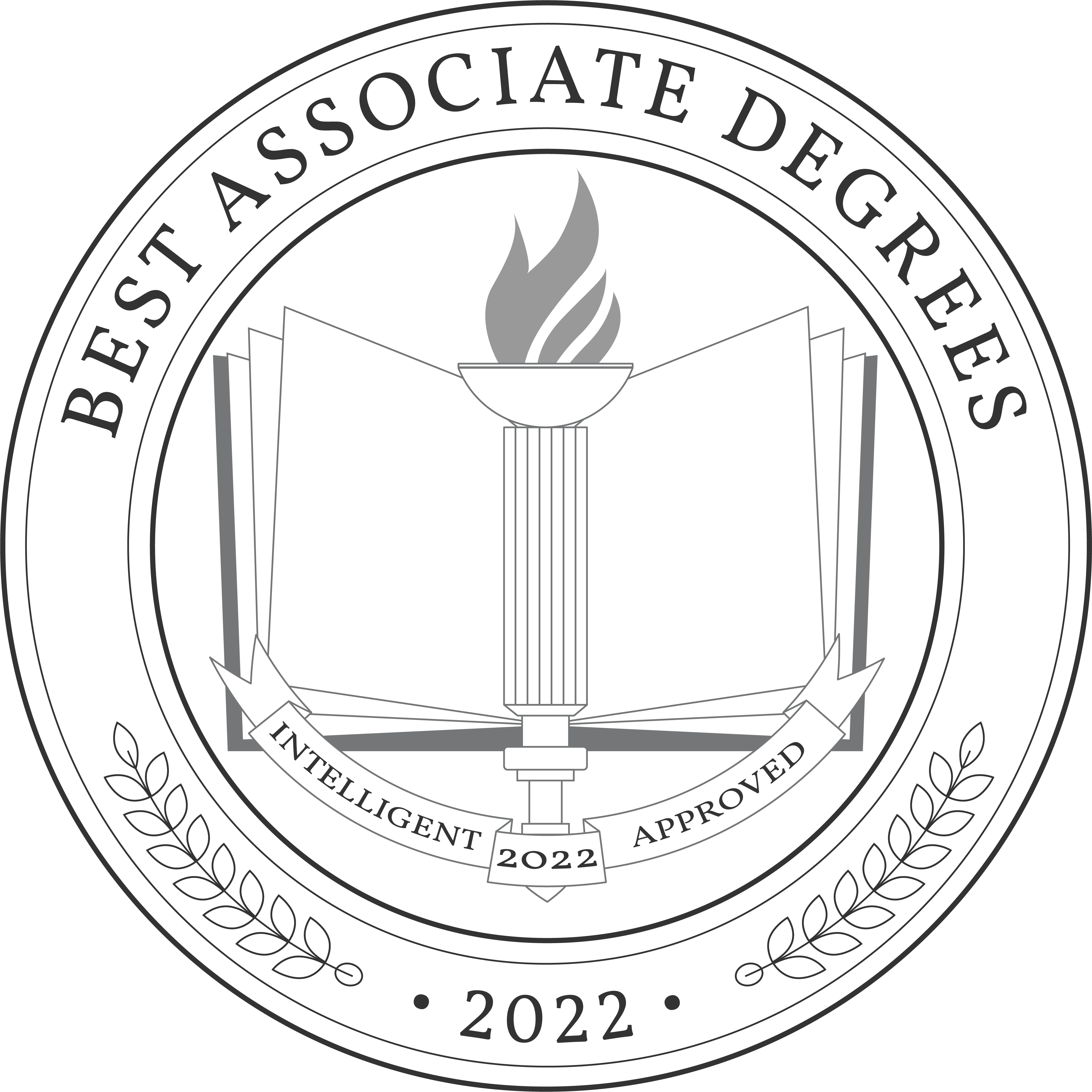 Best Online Associate Degrees Badge