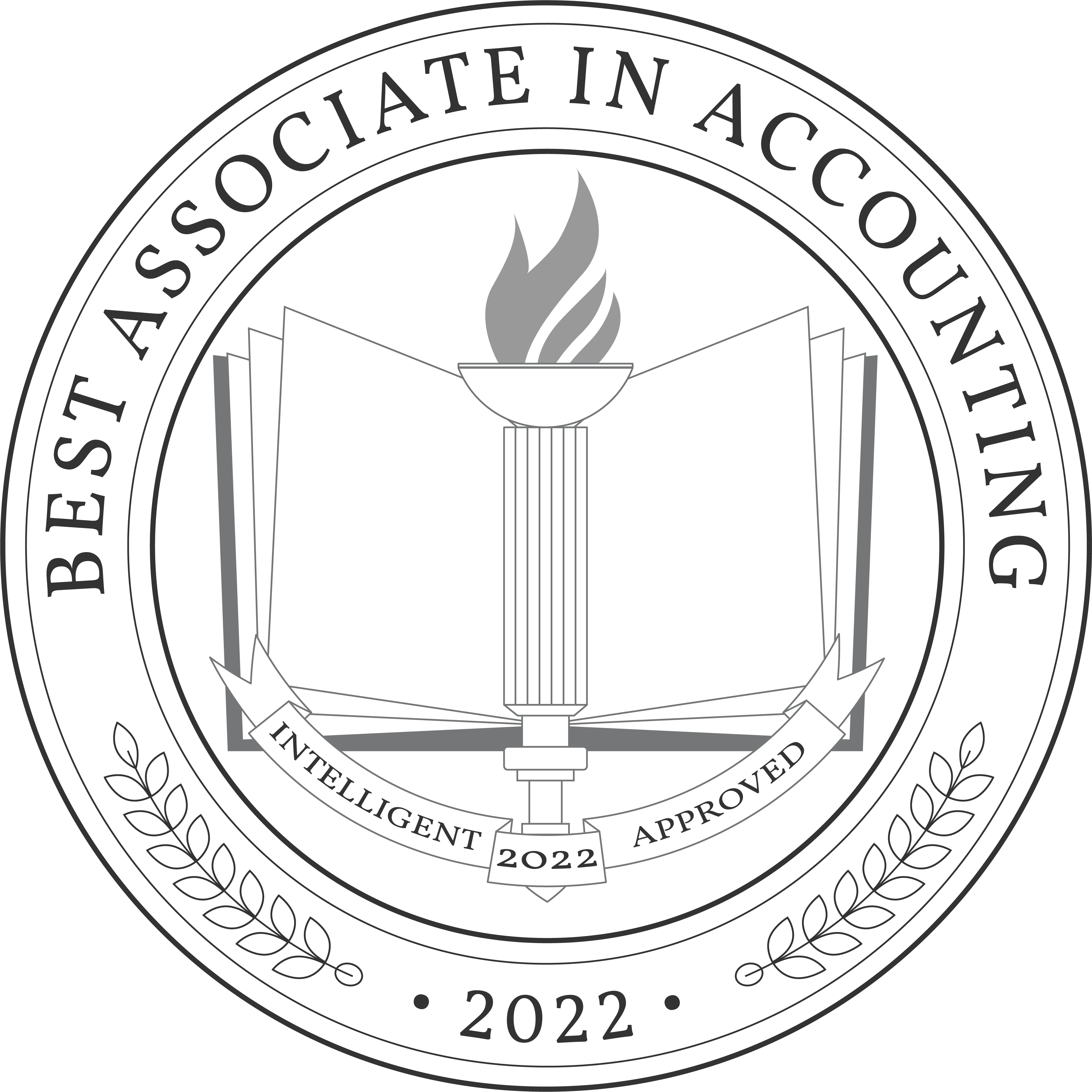 Best Online Associate in Accounting Programs Badge