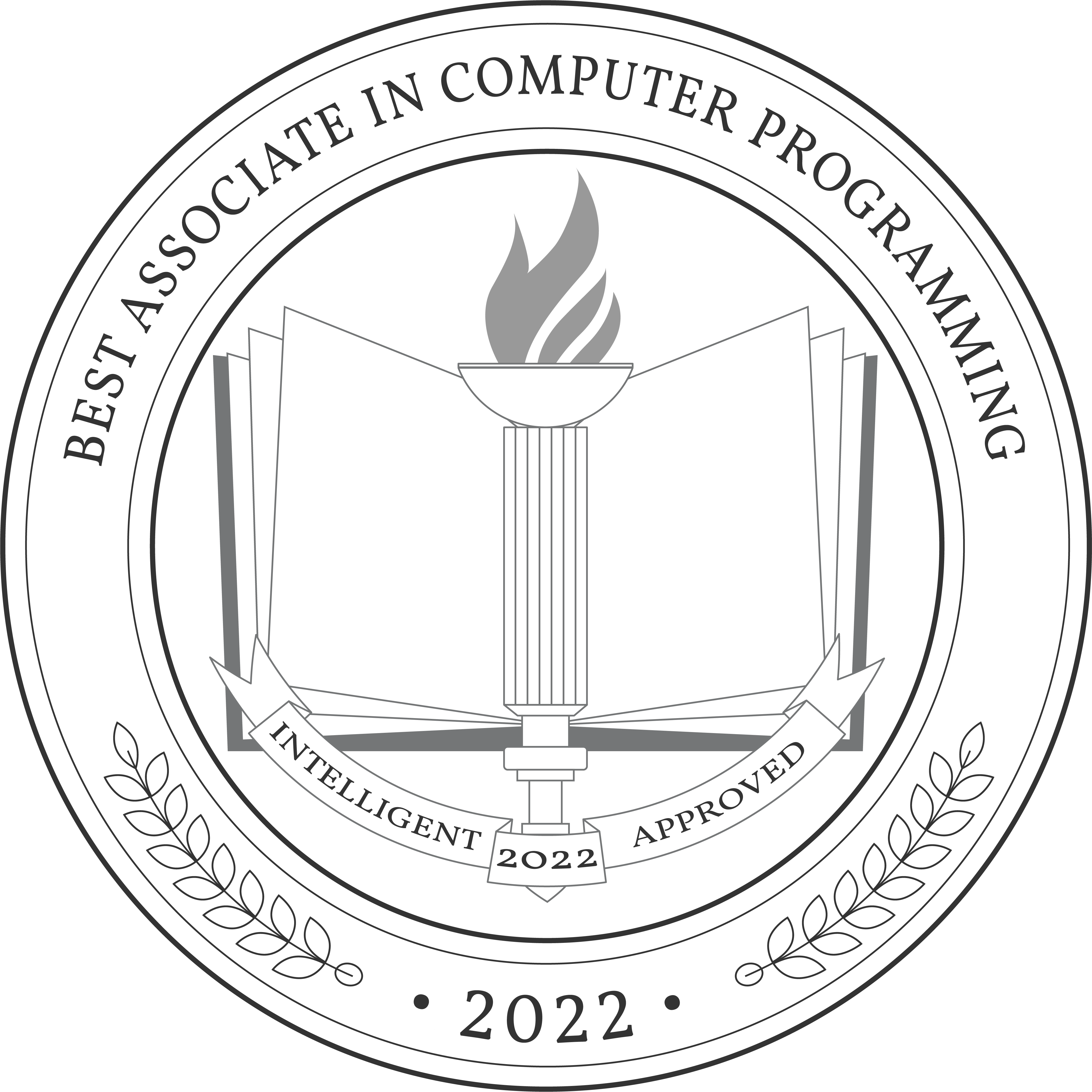 Best Online Associate in Computer Programming Programs Badge