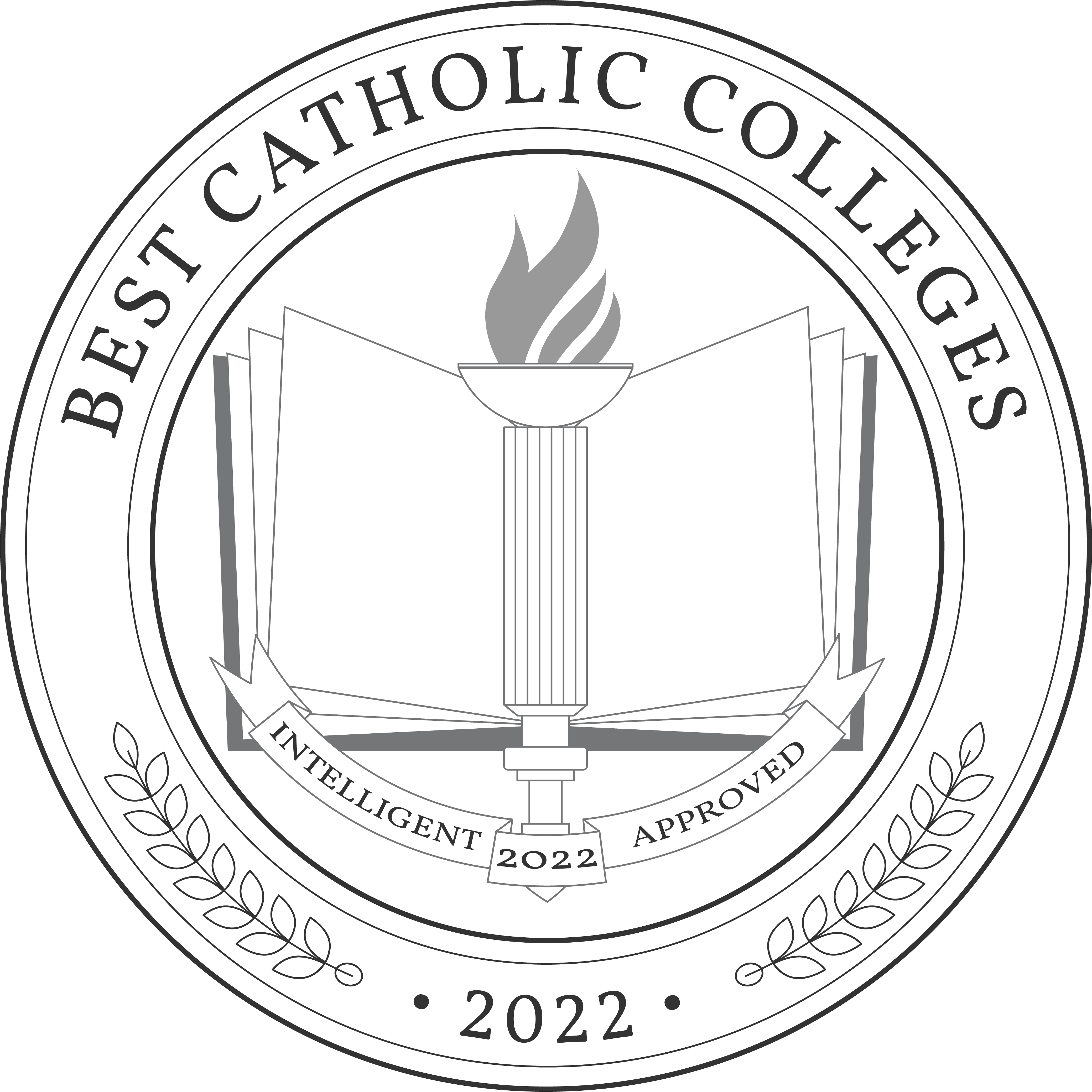Best Online Catholic Colleges Badge