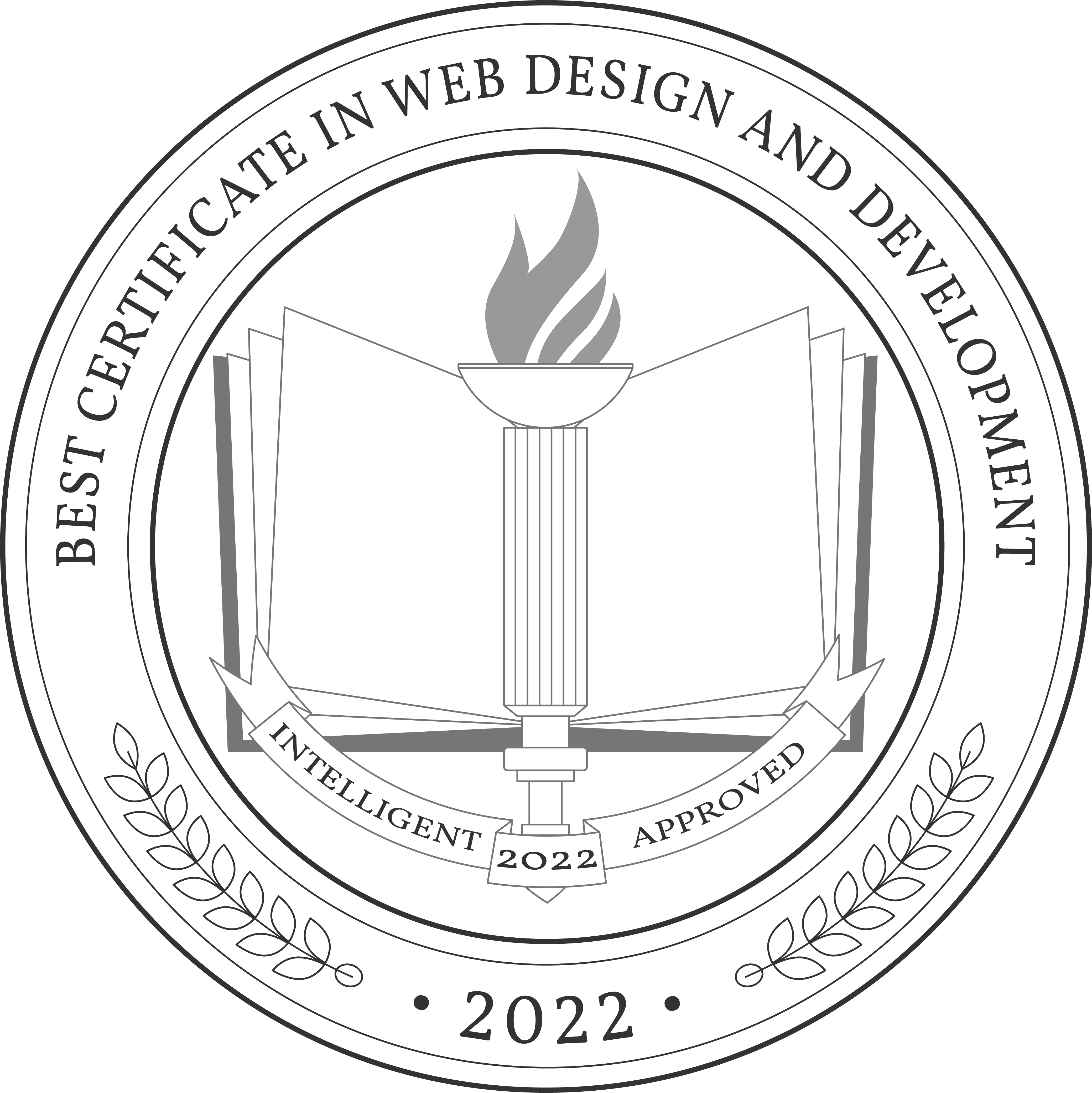 Best Certificate in Web Design and Development Badge