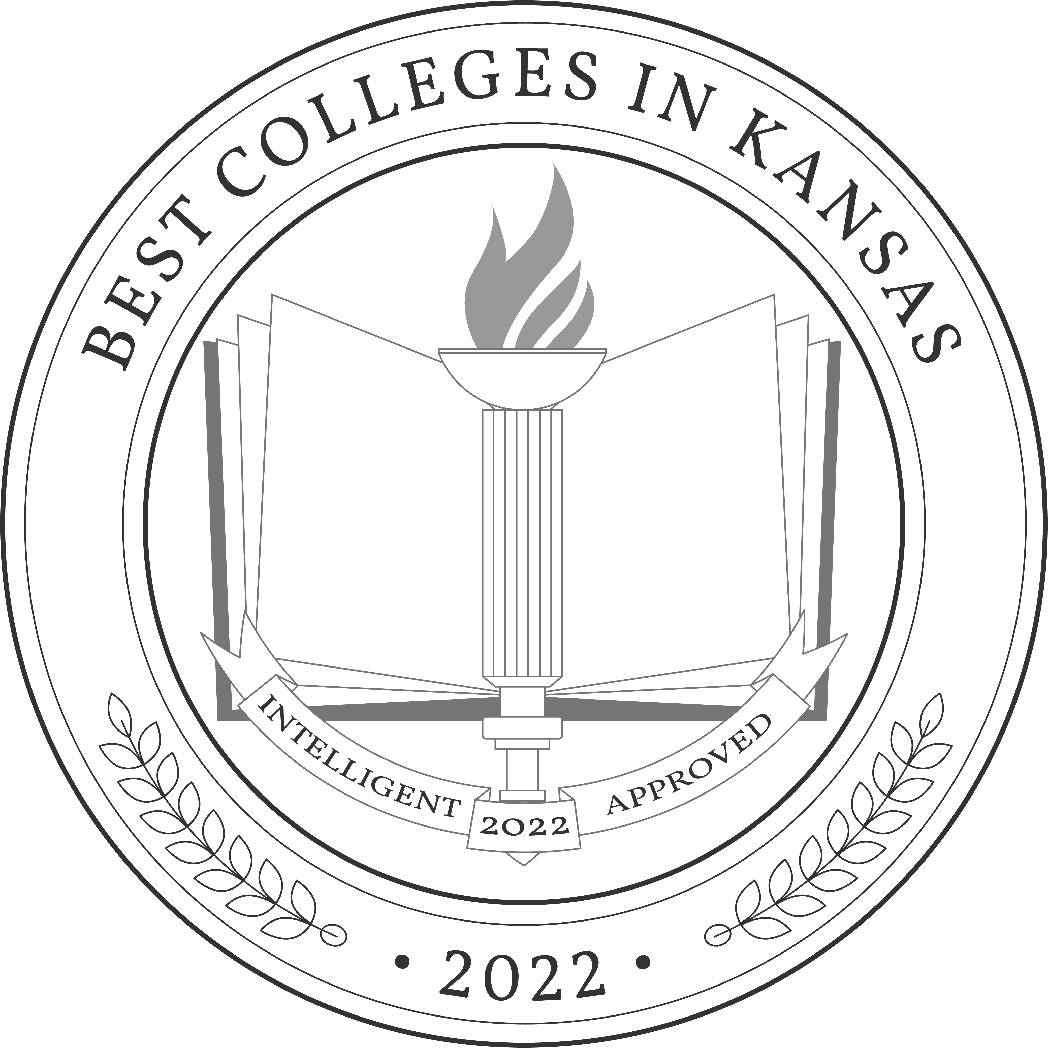 Best Colleges in Kansas Badge