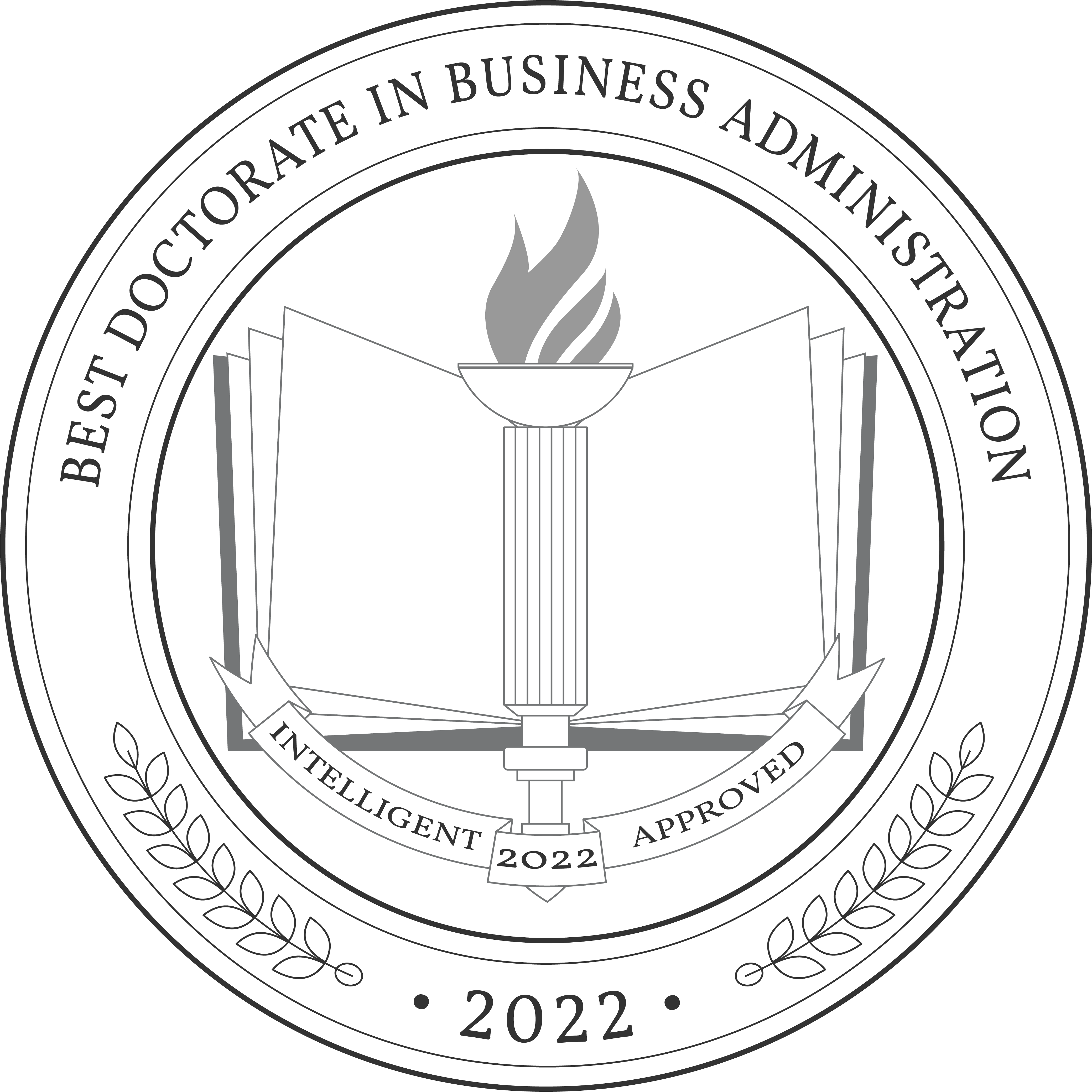 Best Online Doctorate in Business Administration Programs Badge