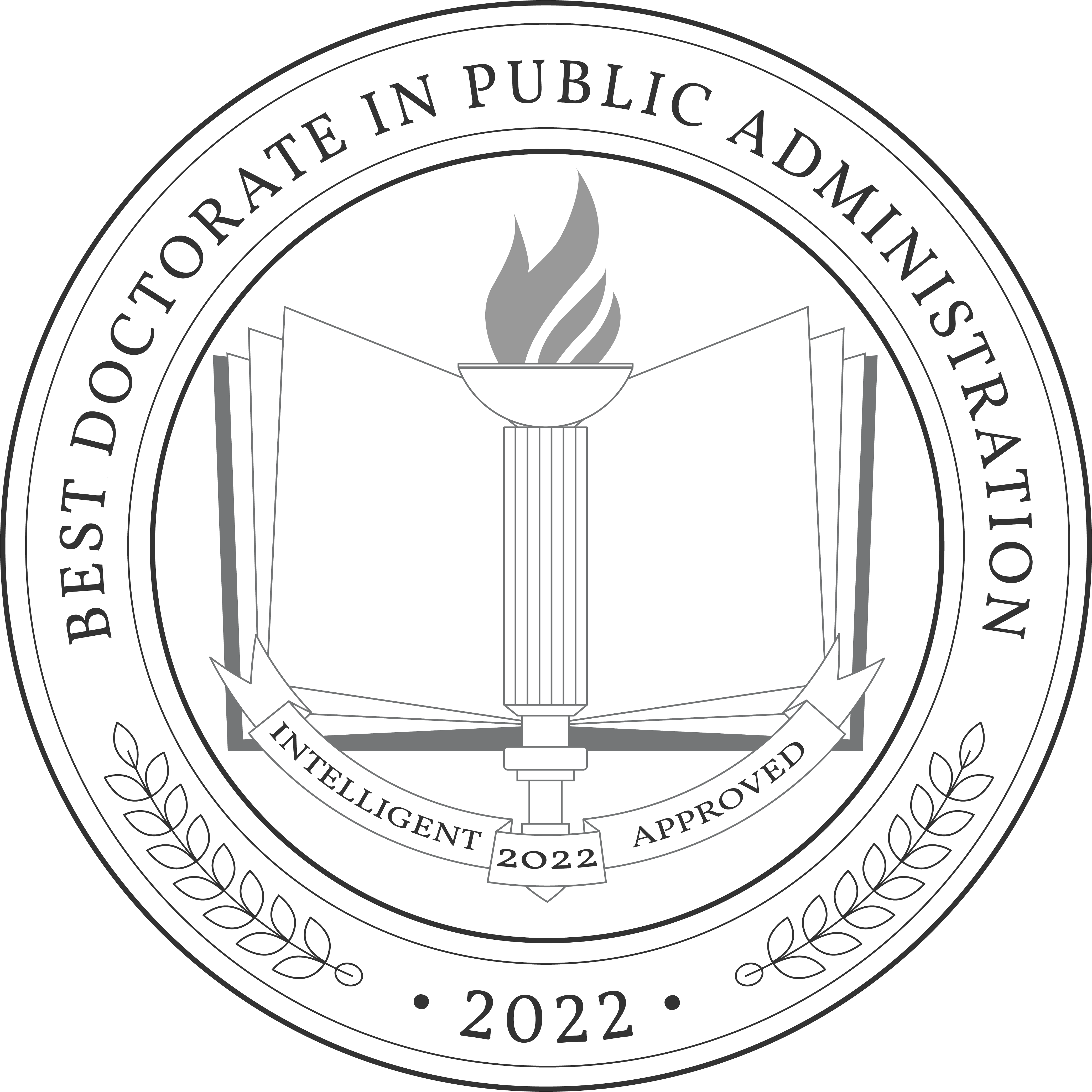 Best Doctorate in Public Administration Badge