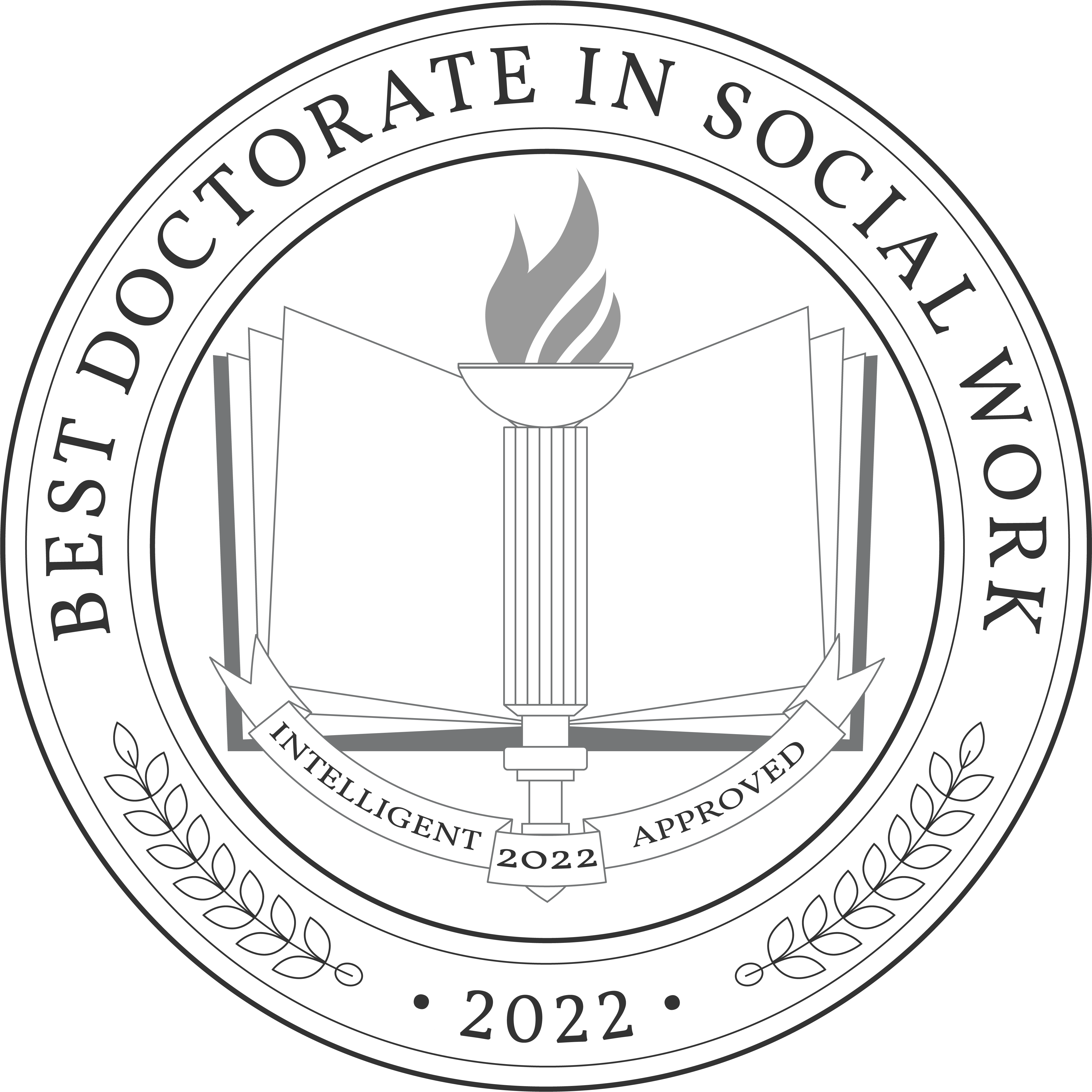 Best Doctorate in Social Work Badge