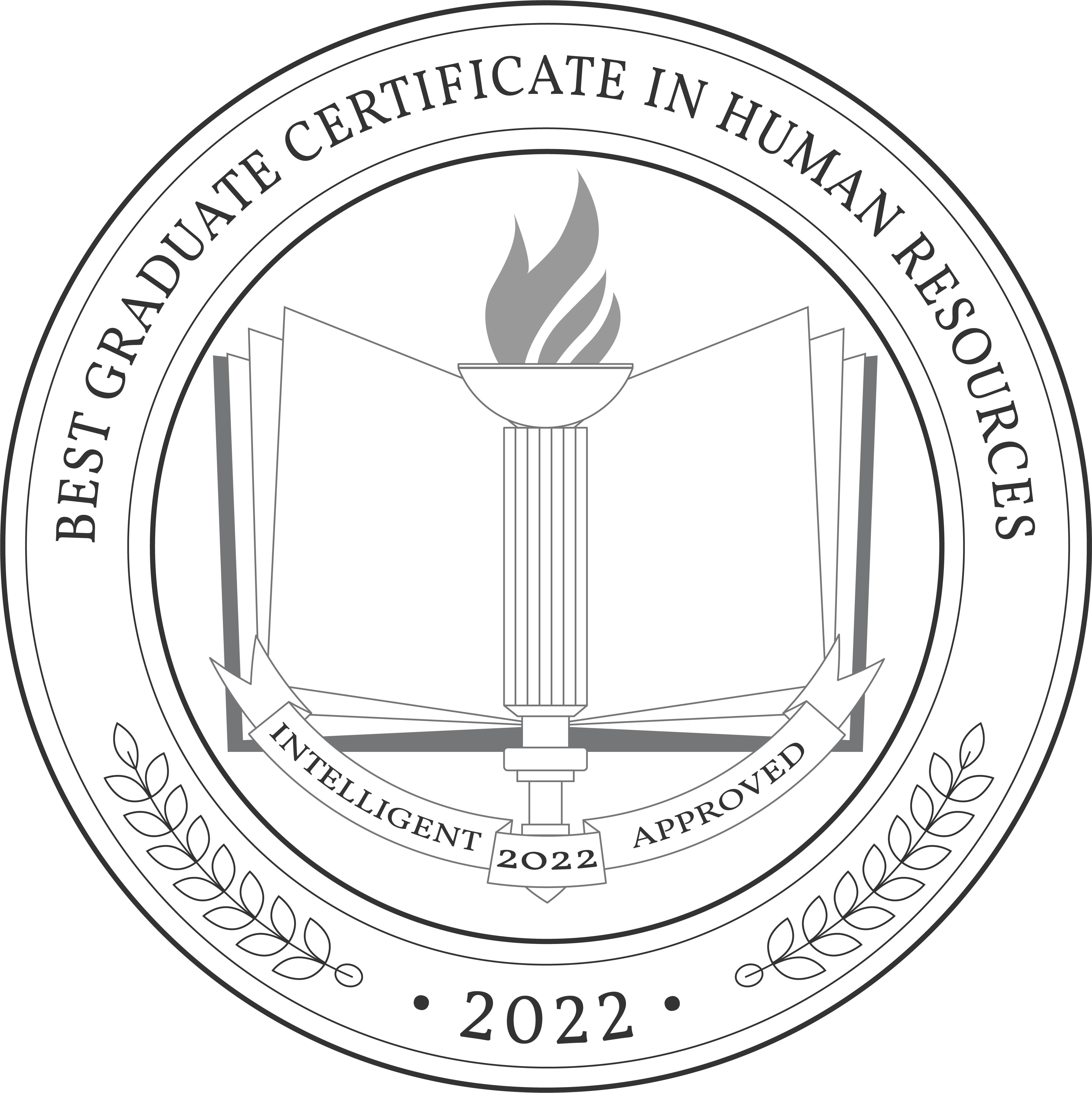 Best Online Graduate Certificate in Human Resources Programs Badge