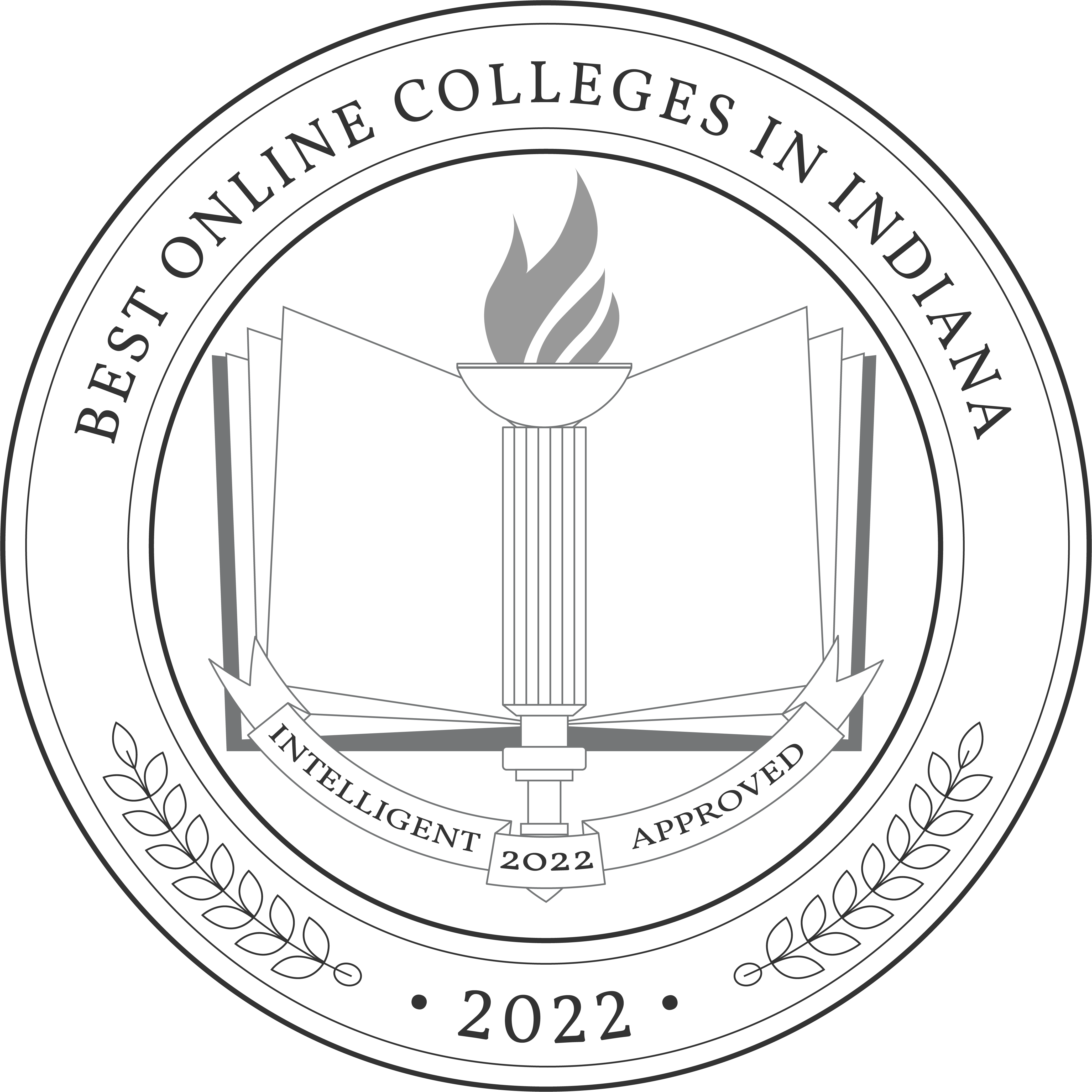 Best Online Colleges in Indiana Badge