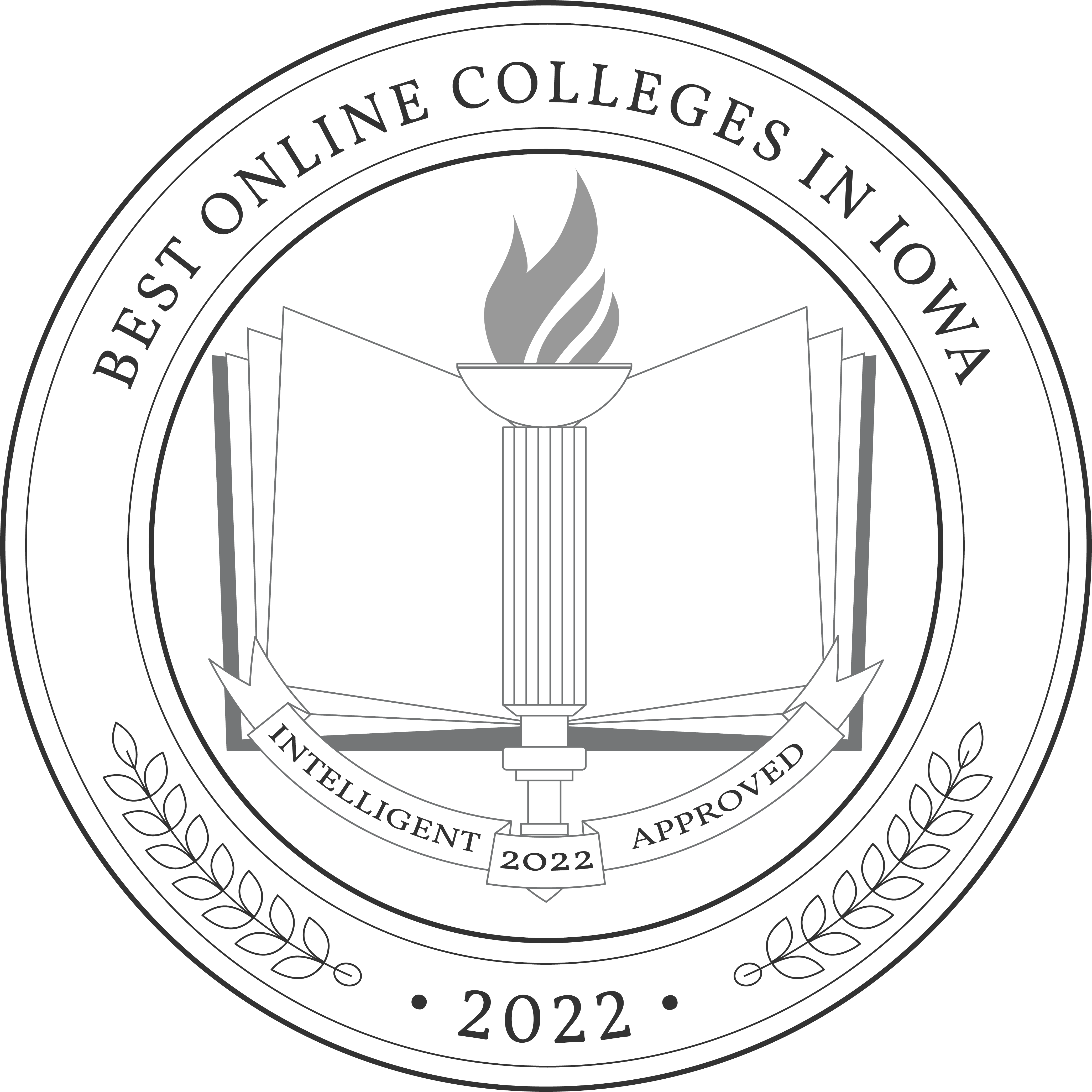 Best Online Colleges in Iowa Badge