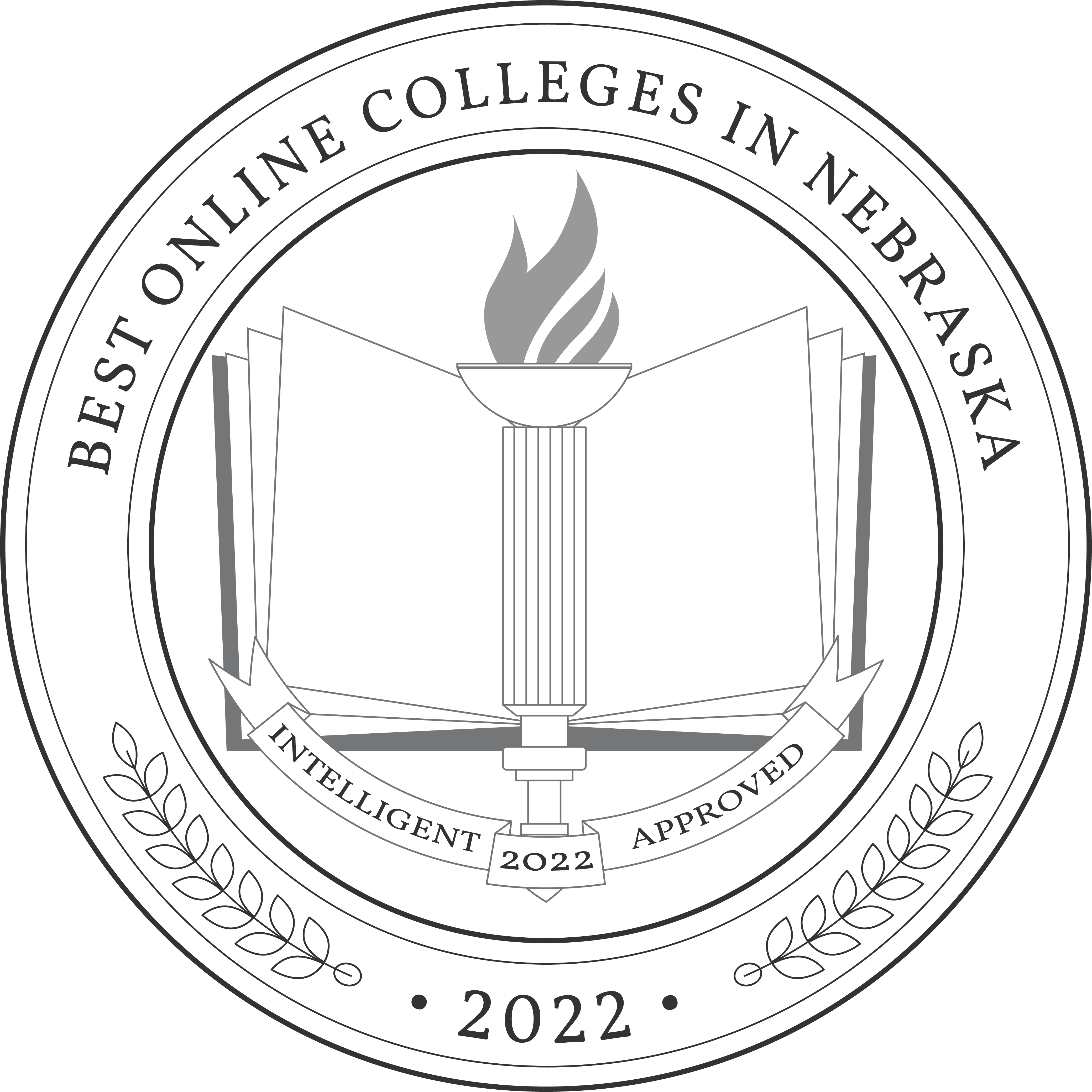 Best Online Colleges in Nebraska Badge