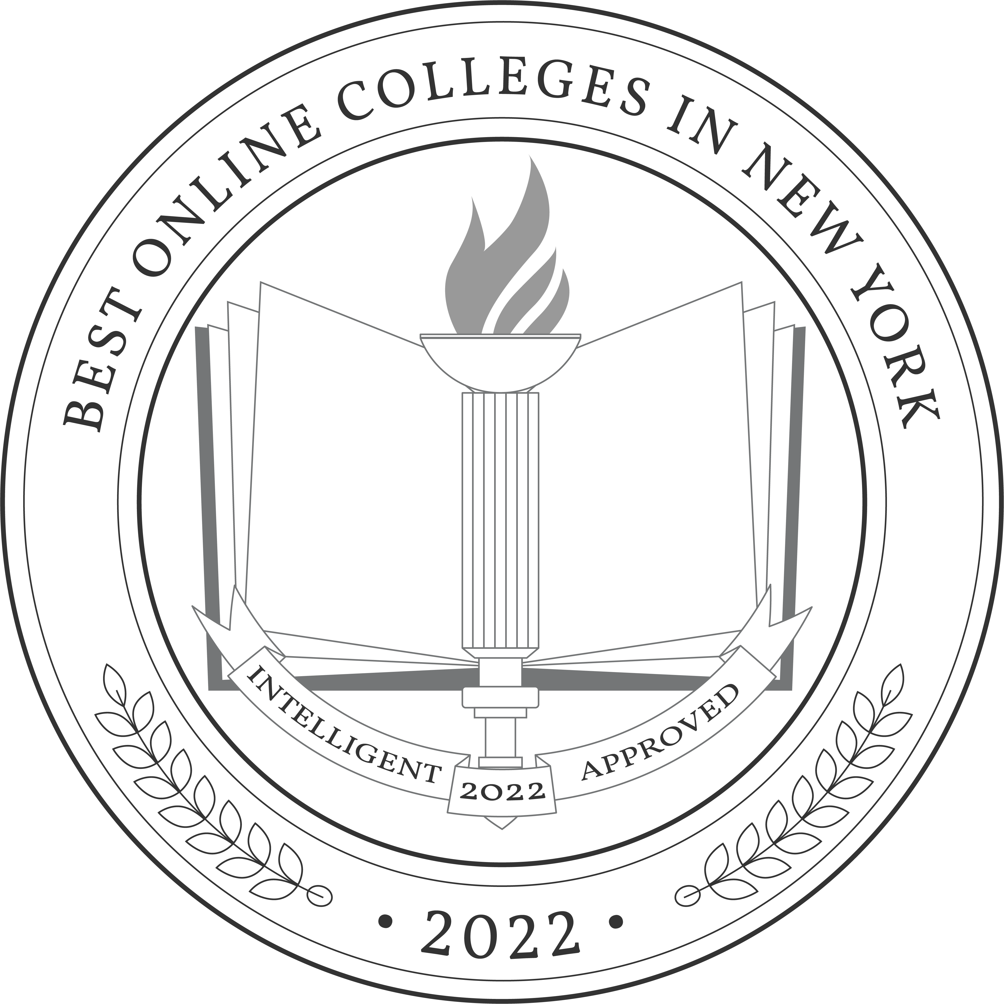 Best Online Colleges in New York Badge