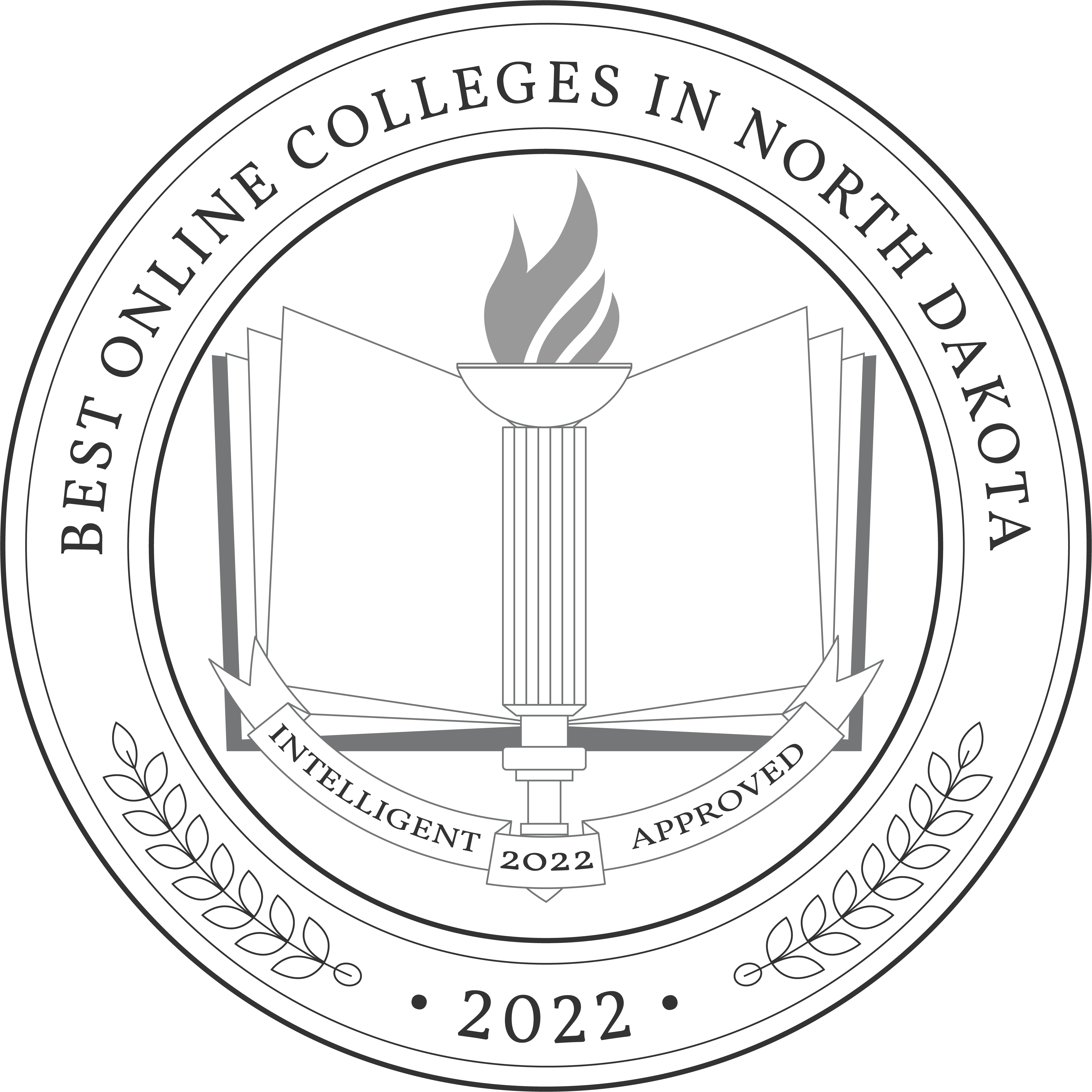 Best Online Colleges in North Dakota Badge