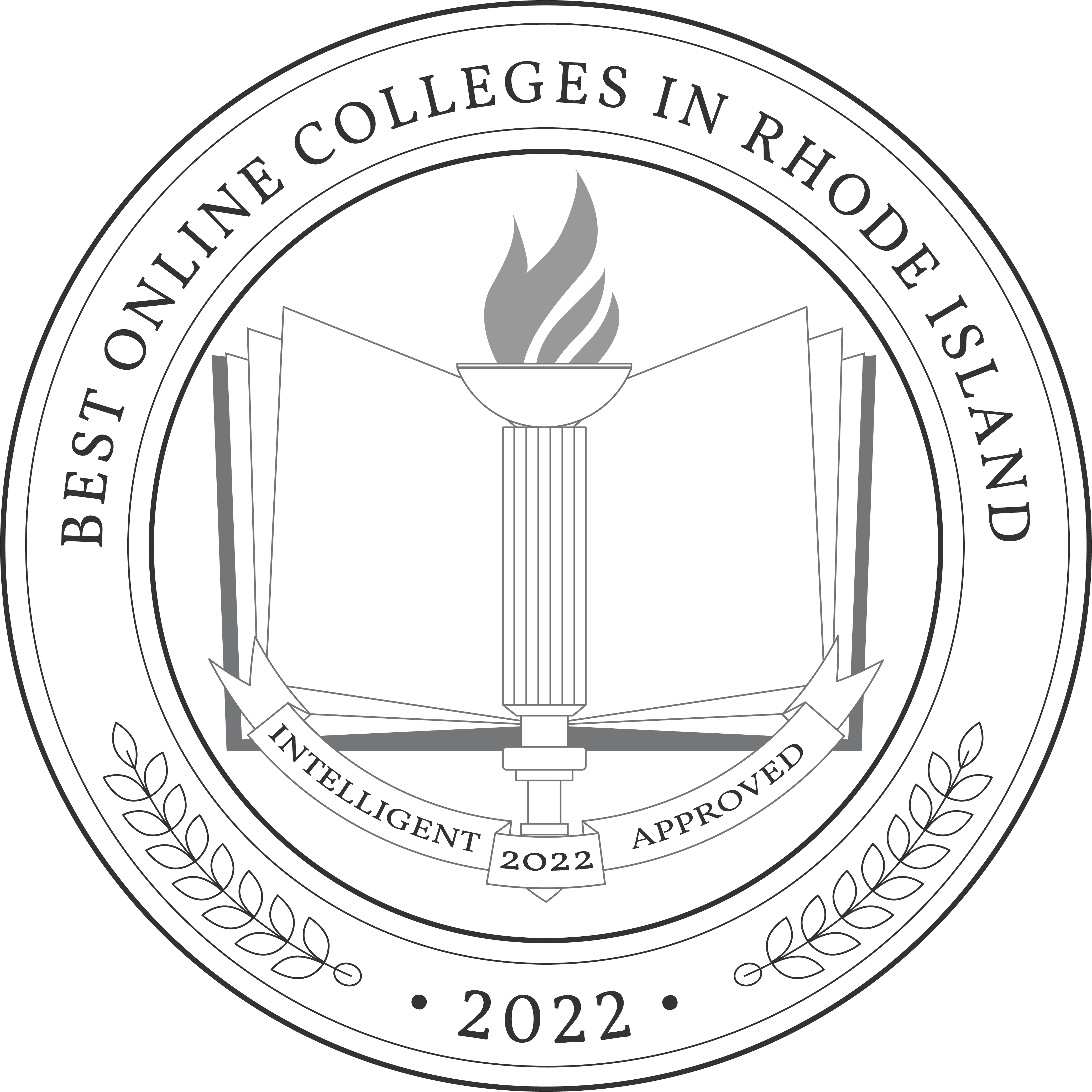 Best Online Colleges in Rhode Island Badge