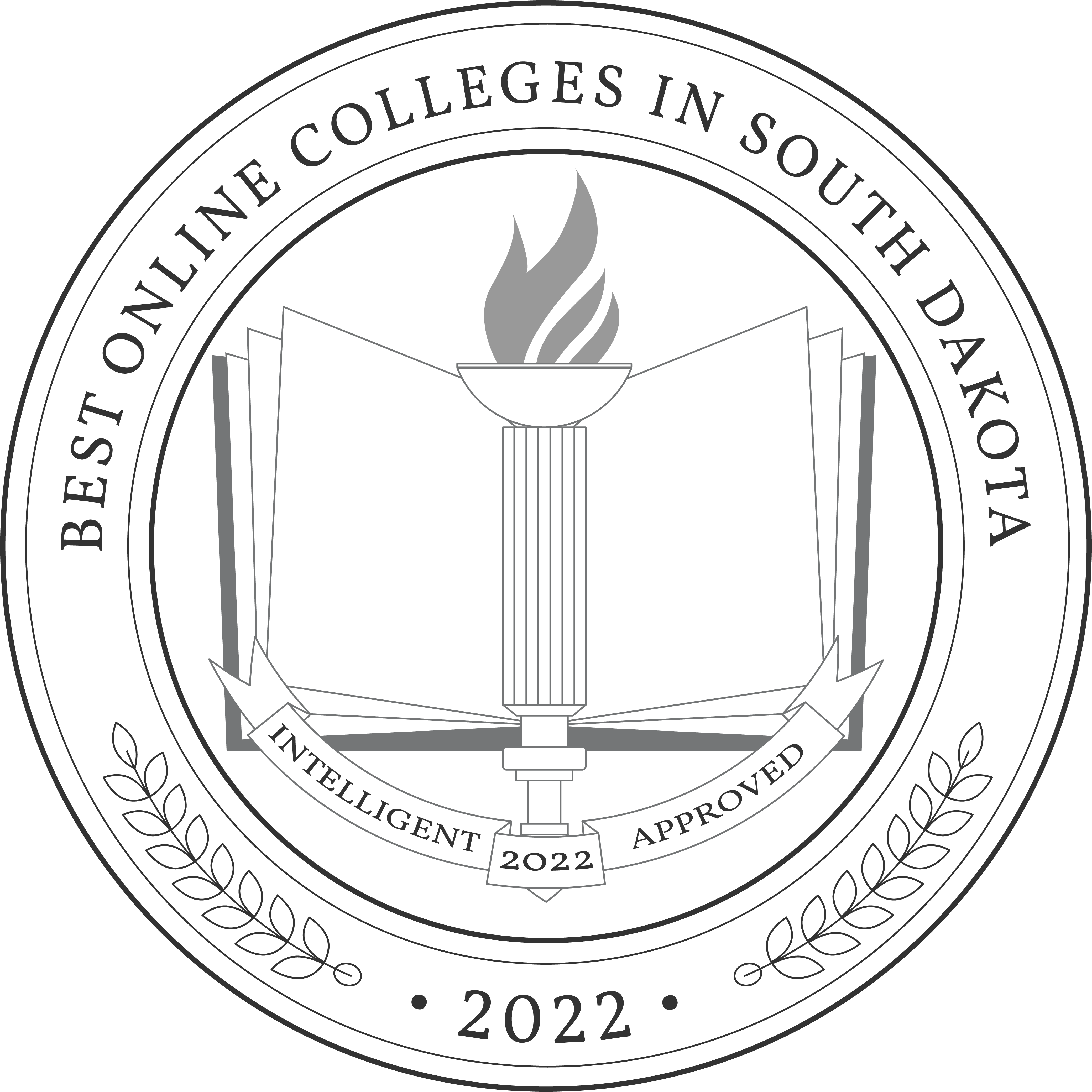 Best Online Colleges in South Dakota Badge