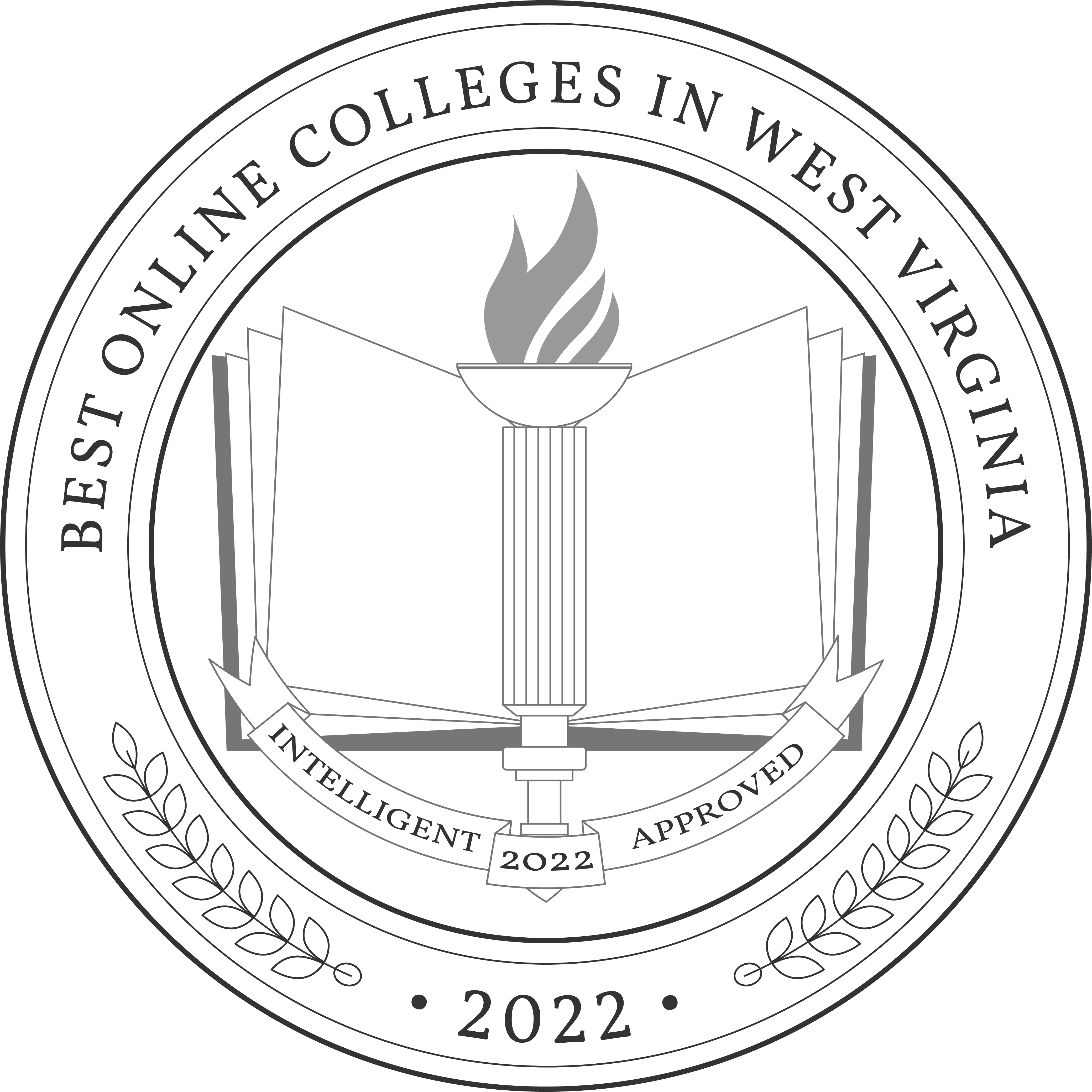 Best Online Colleges in West Virginia Badge
