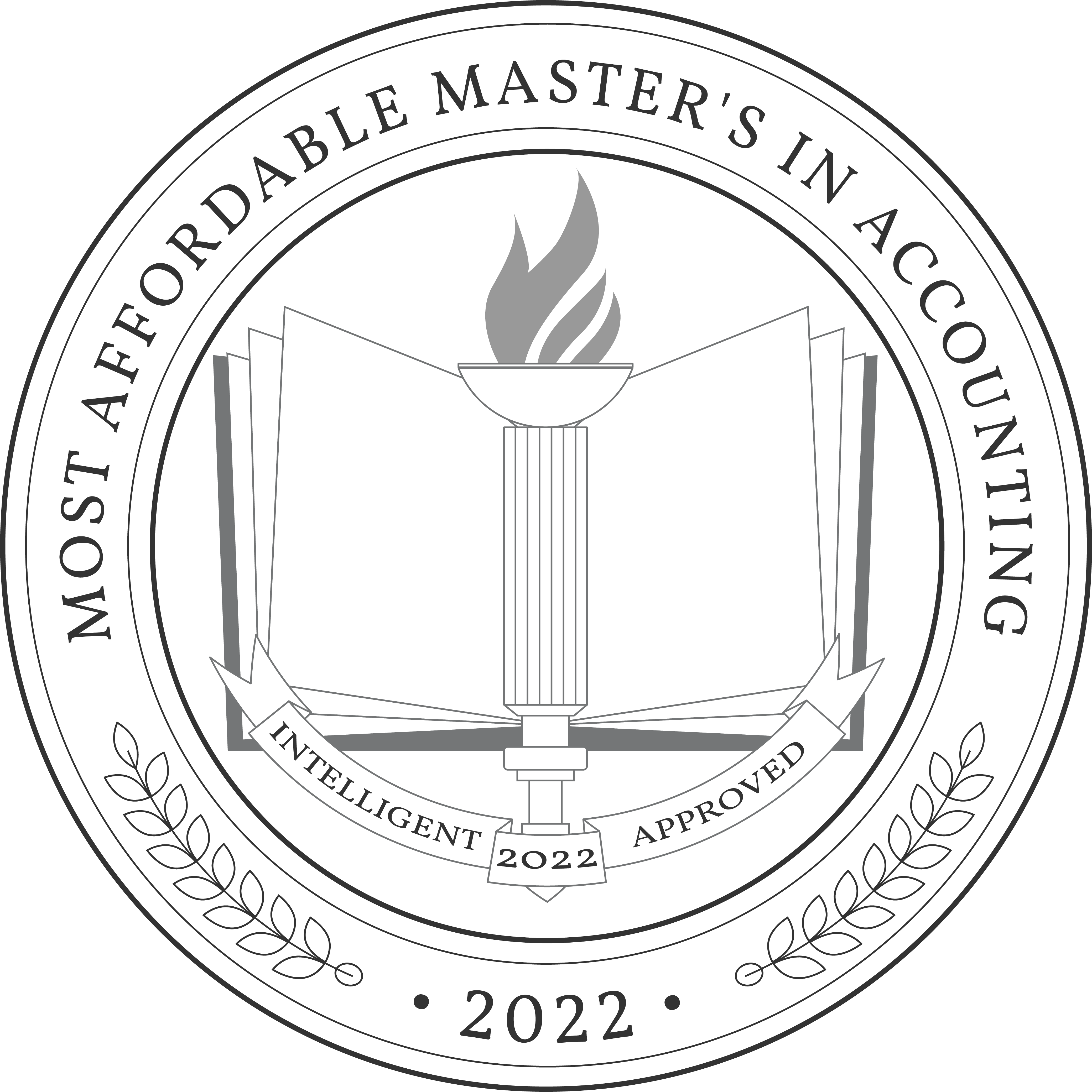 Most Affordable Online Master's in Accounting Programs Badge