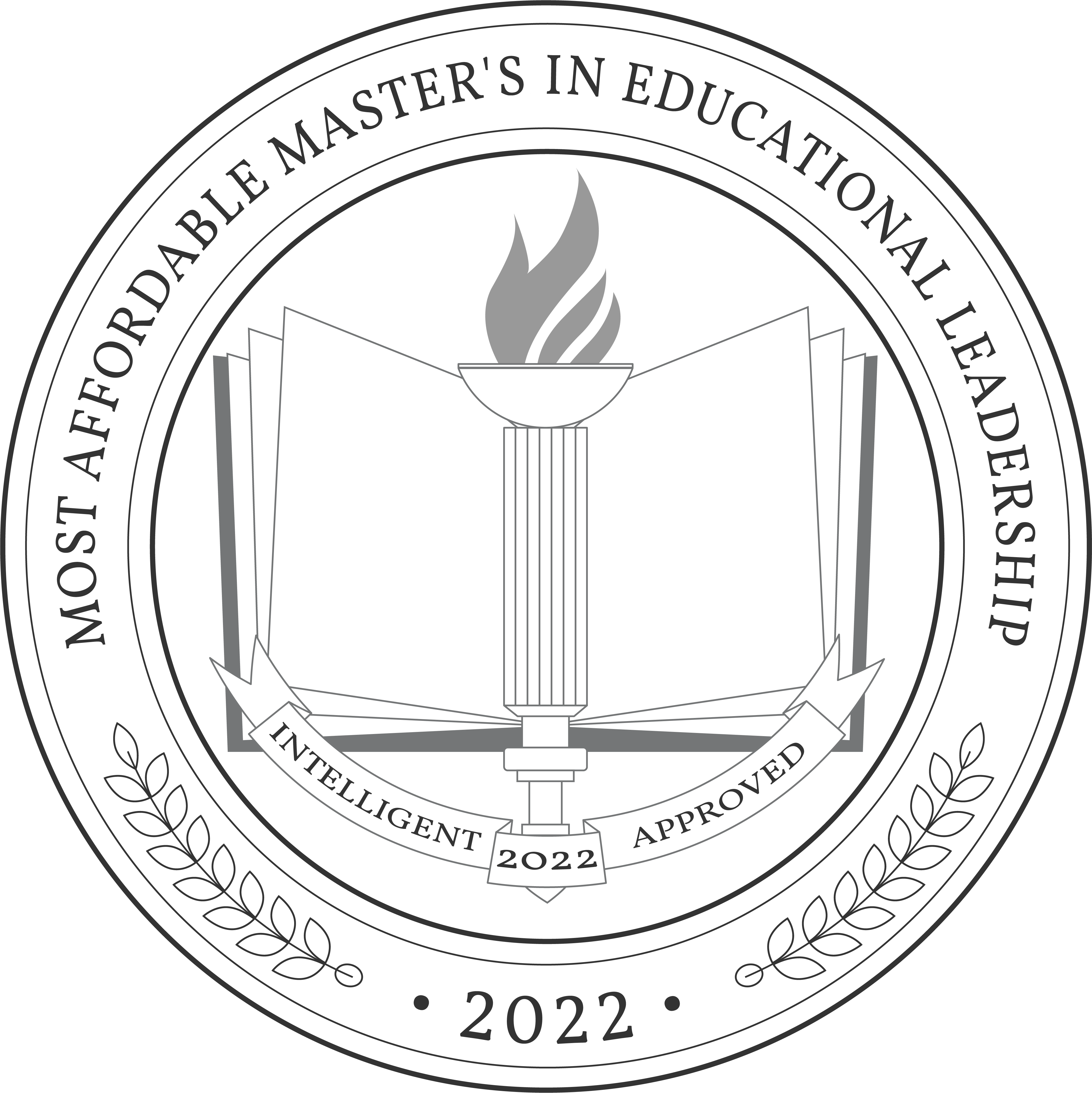 Most Affordable Online Master's in Educational Leadership Program Badge