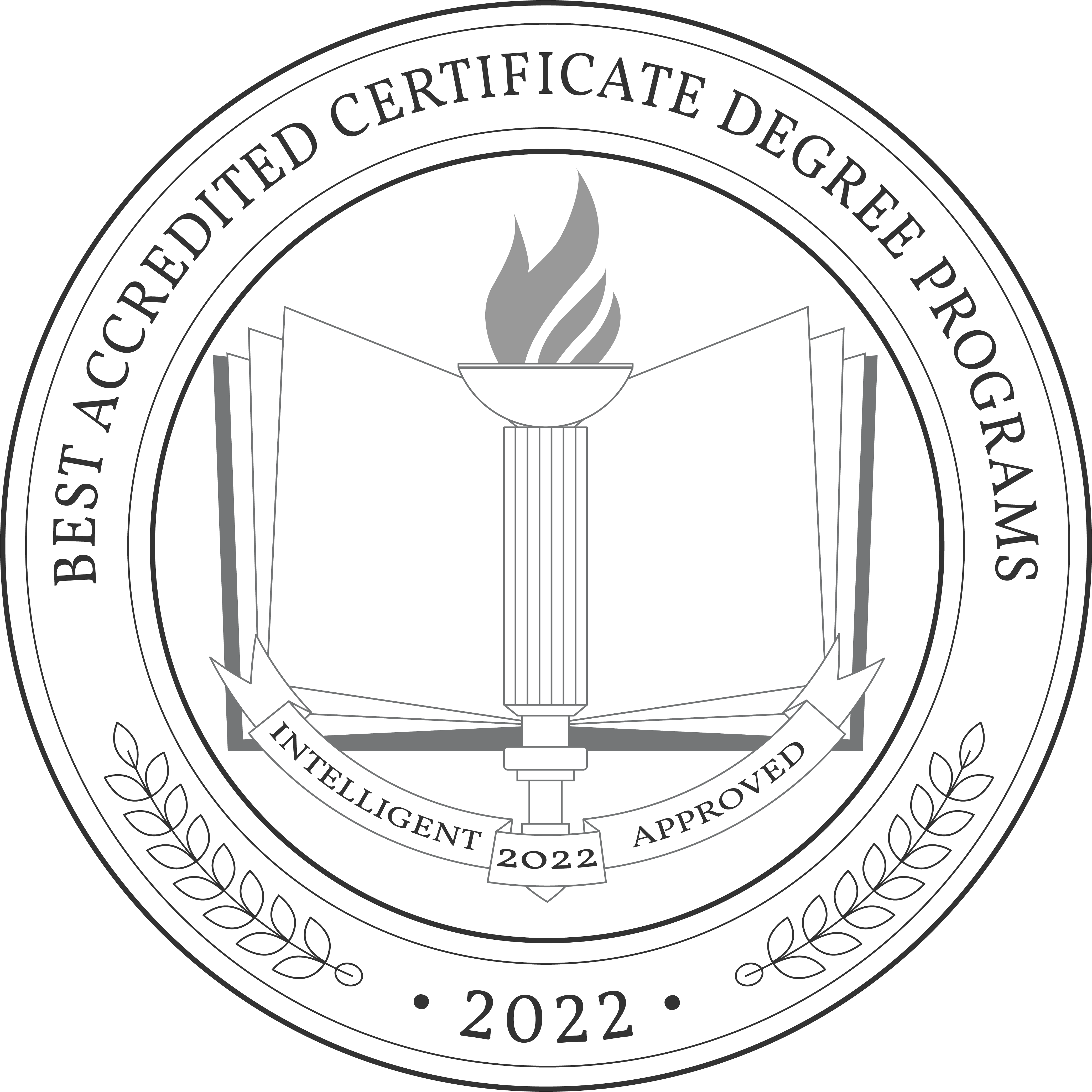Best Accredited Certificate Degree Programs Badge