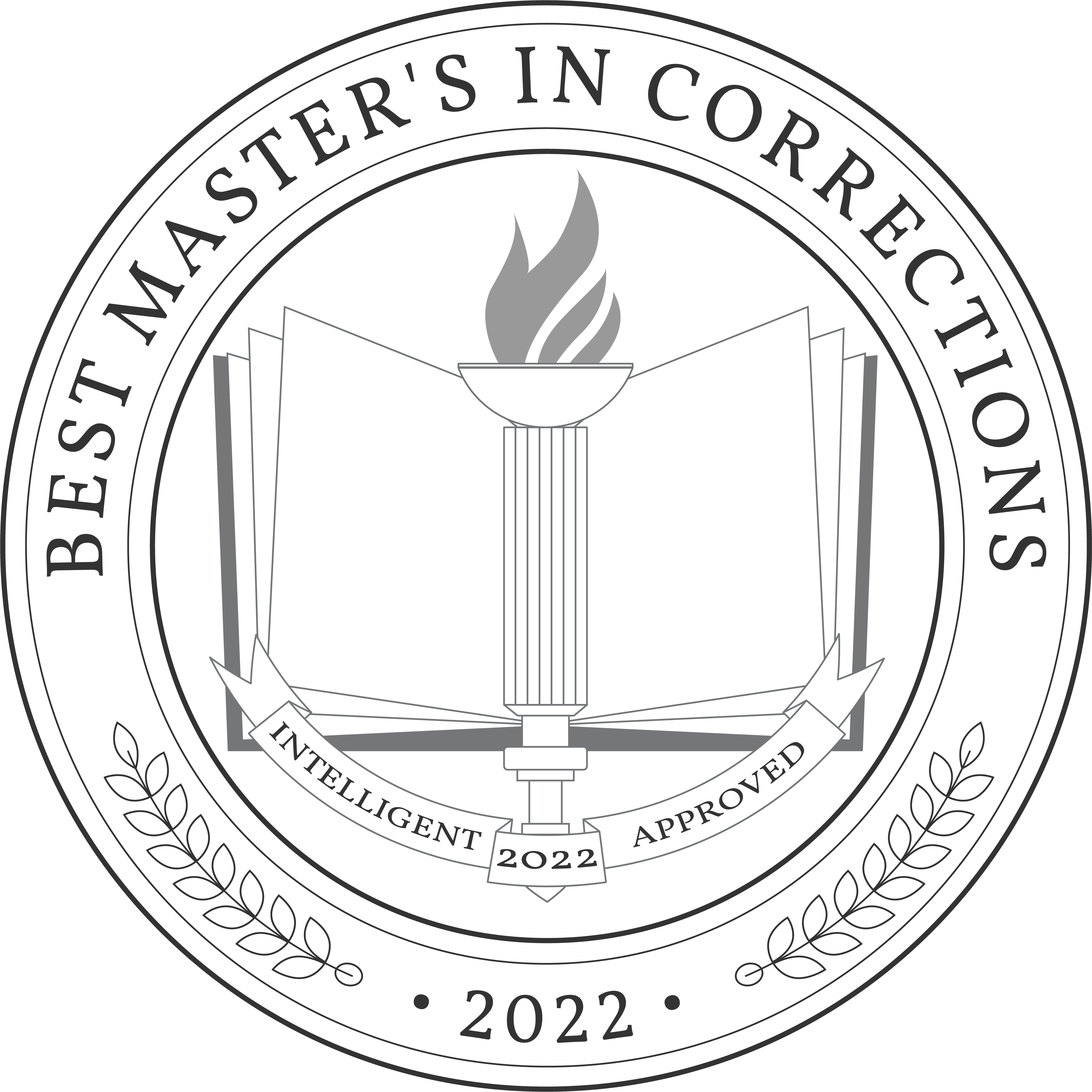 Best Master's in Corrections Badge
