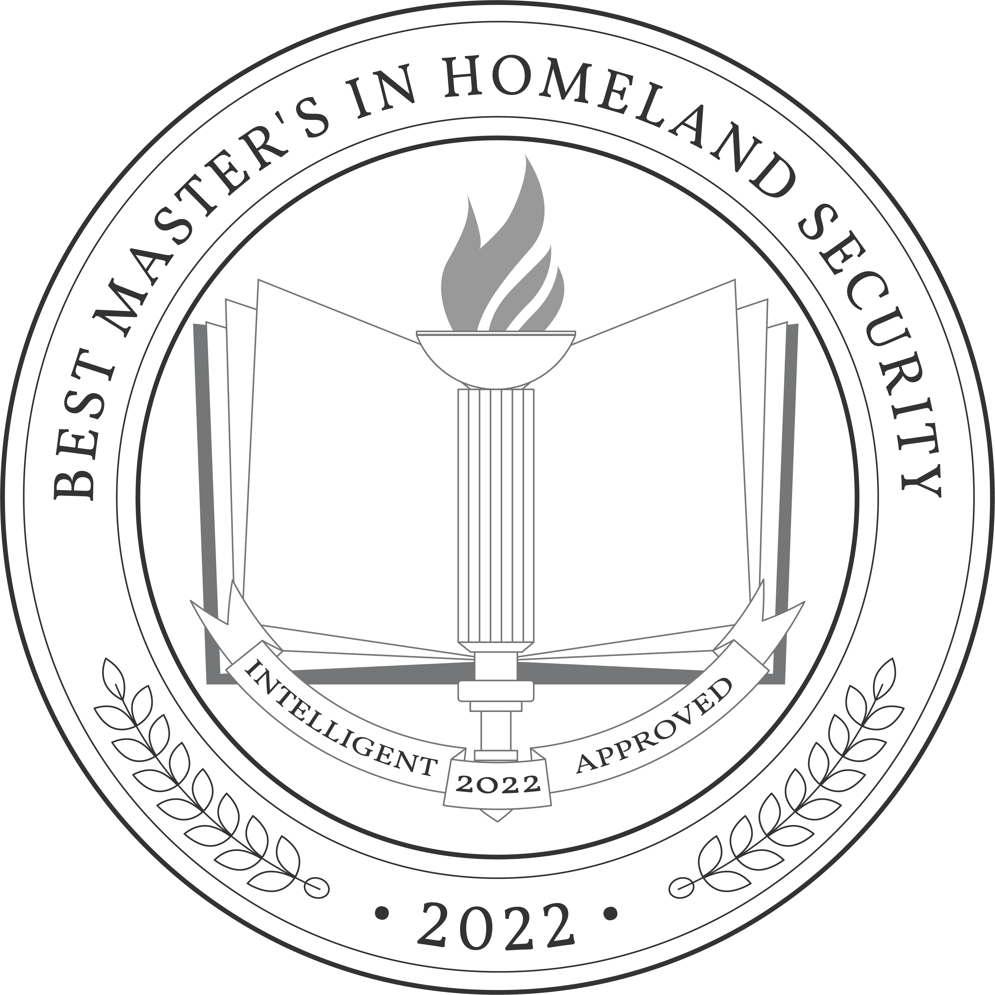 Best Master's in Homeland Security Badge
