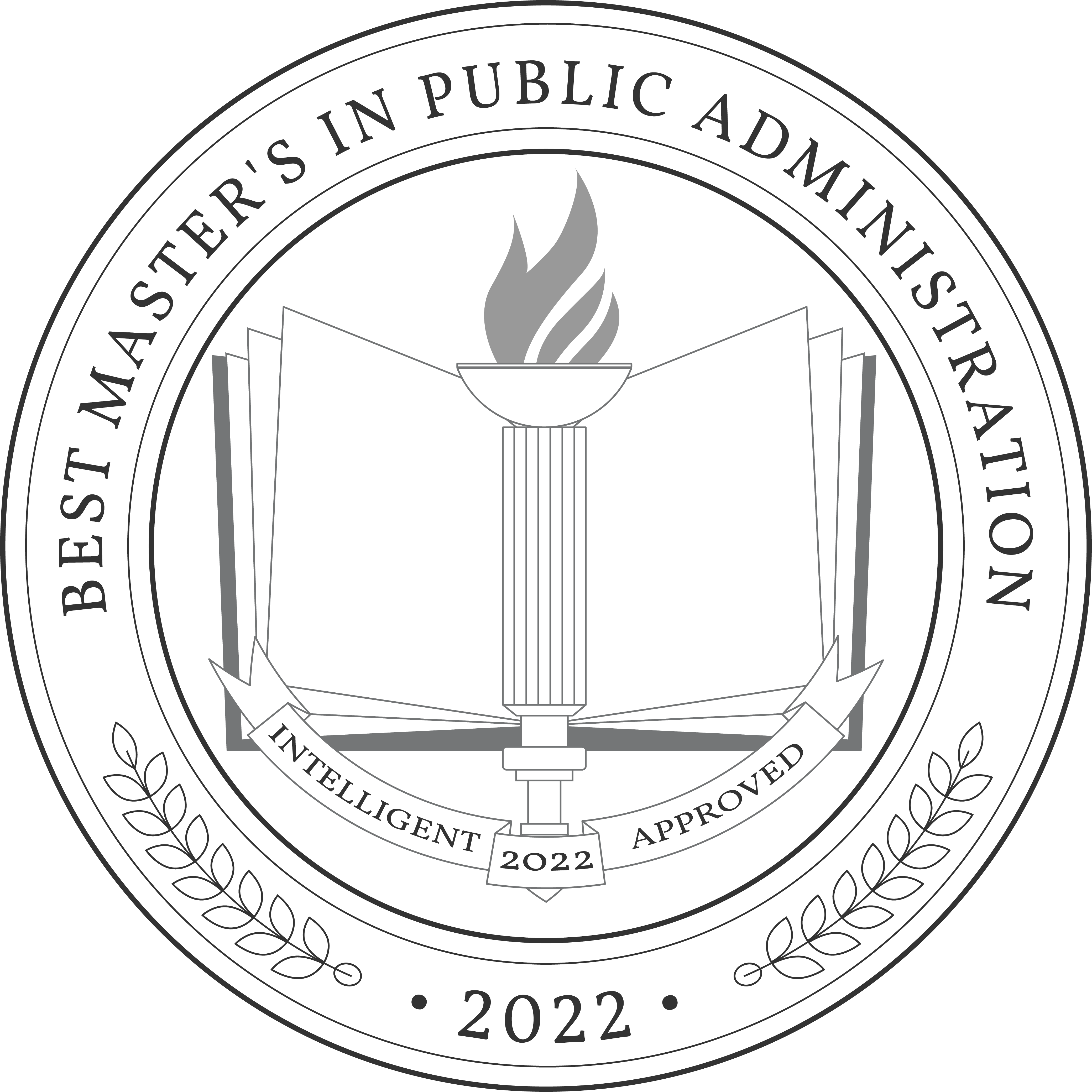 Best Master's in Public Administration Badge