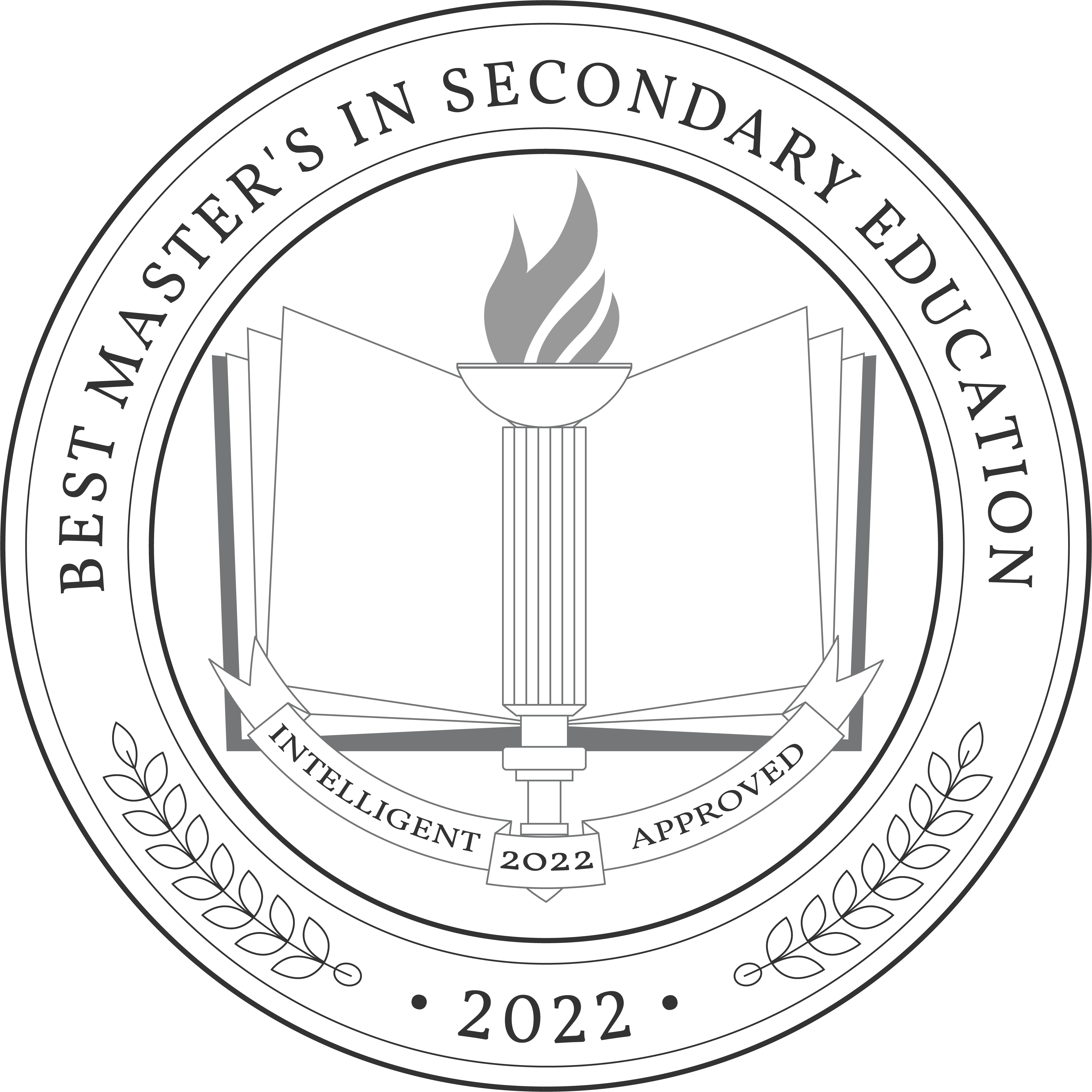 Best Master's in Secondary Education Badge