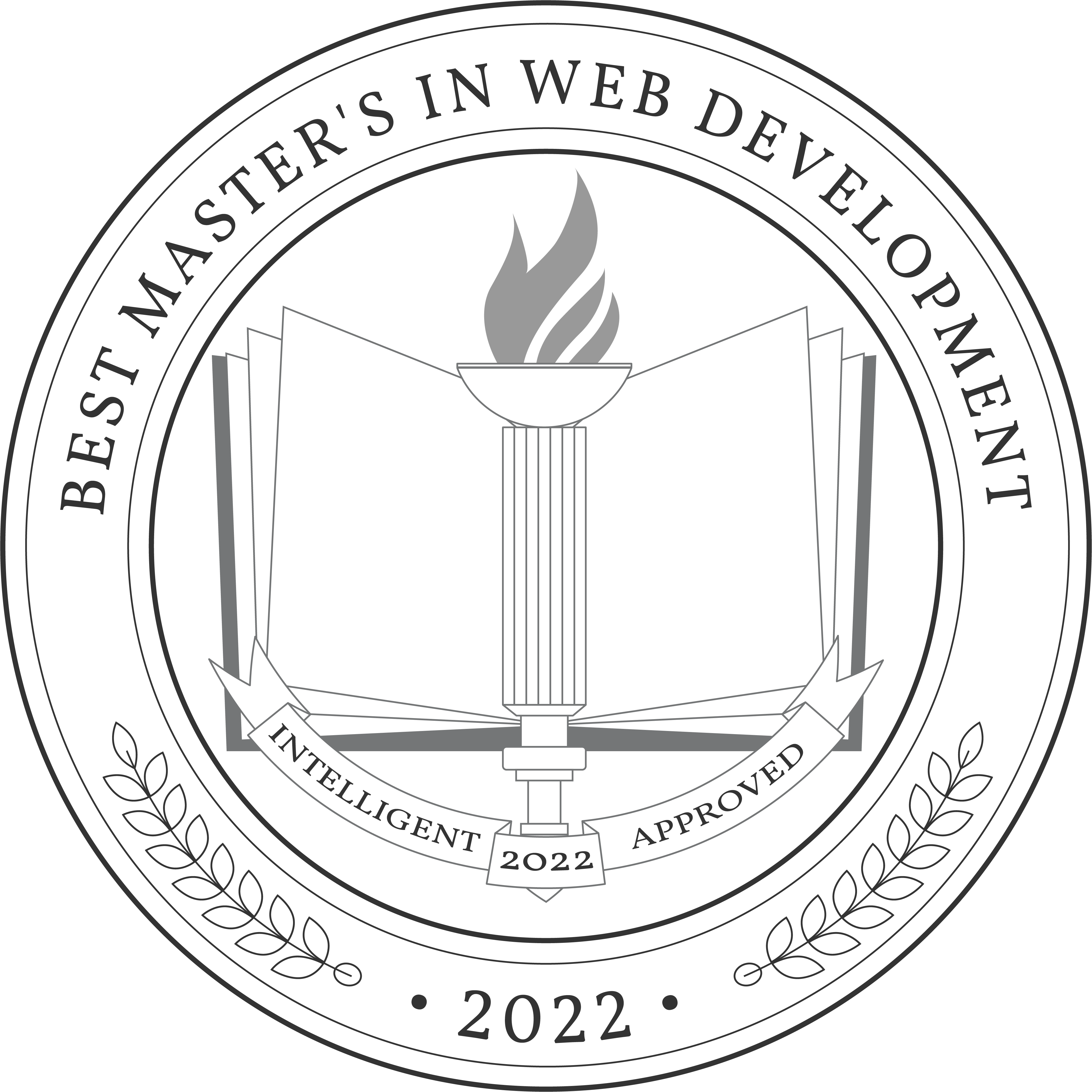 Best Master's in Web Development Badge