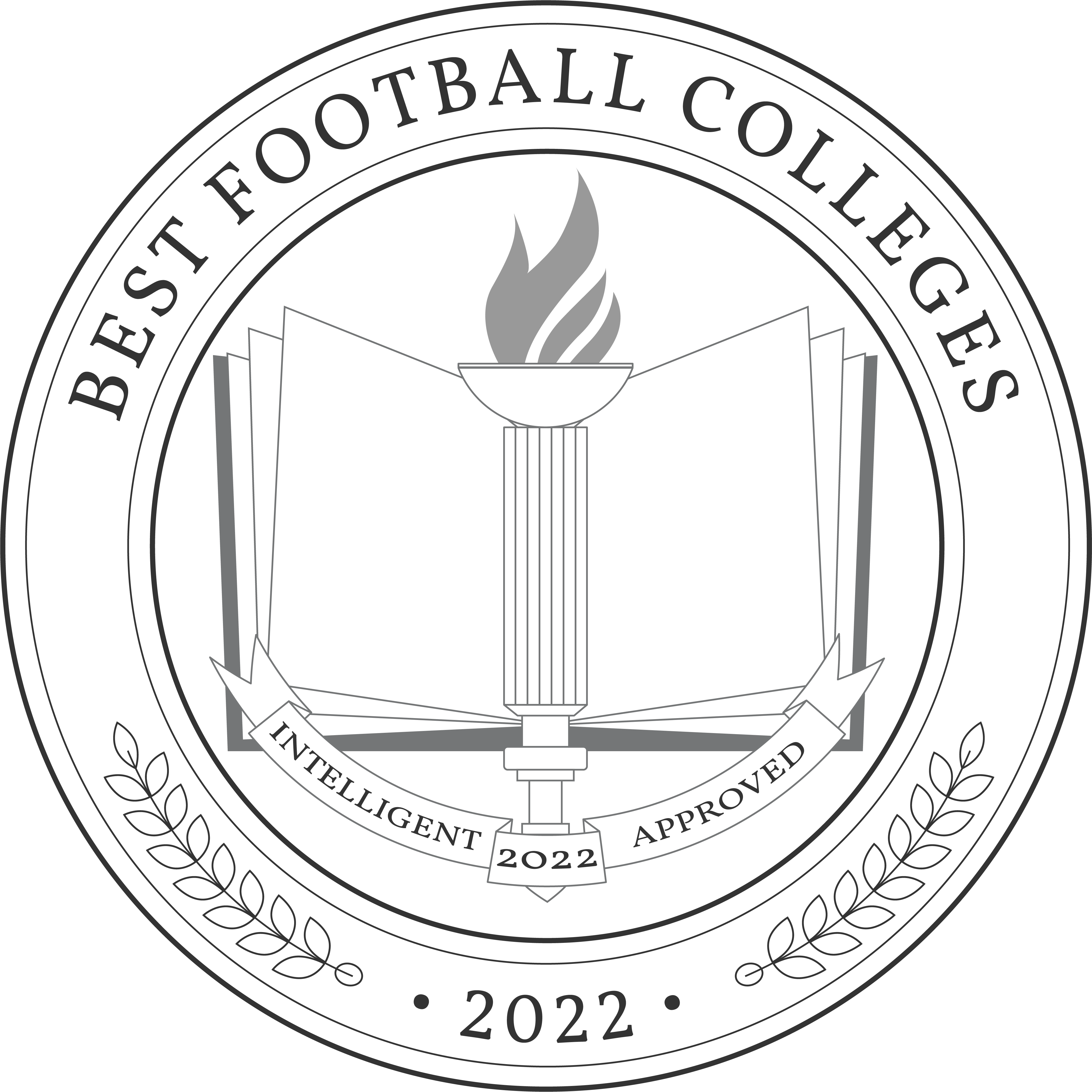 Best Football Colleges Badge 2022