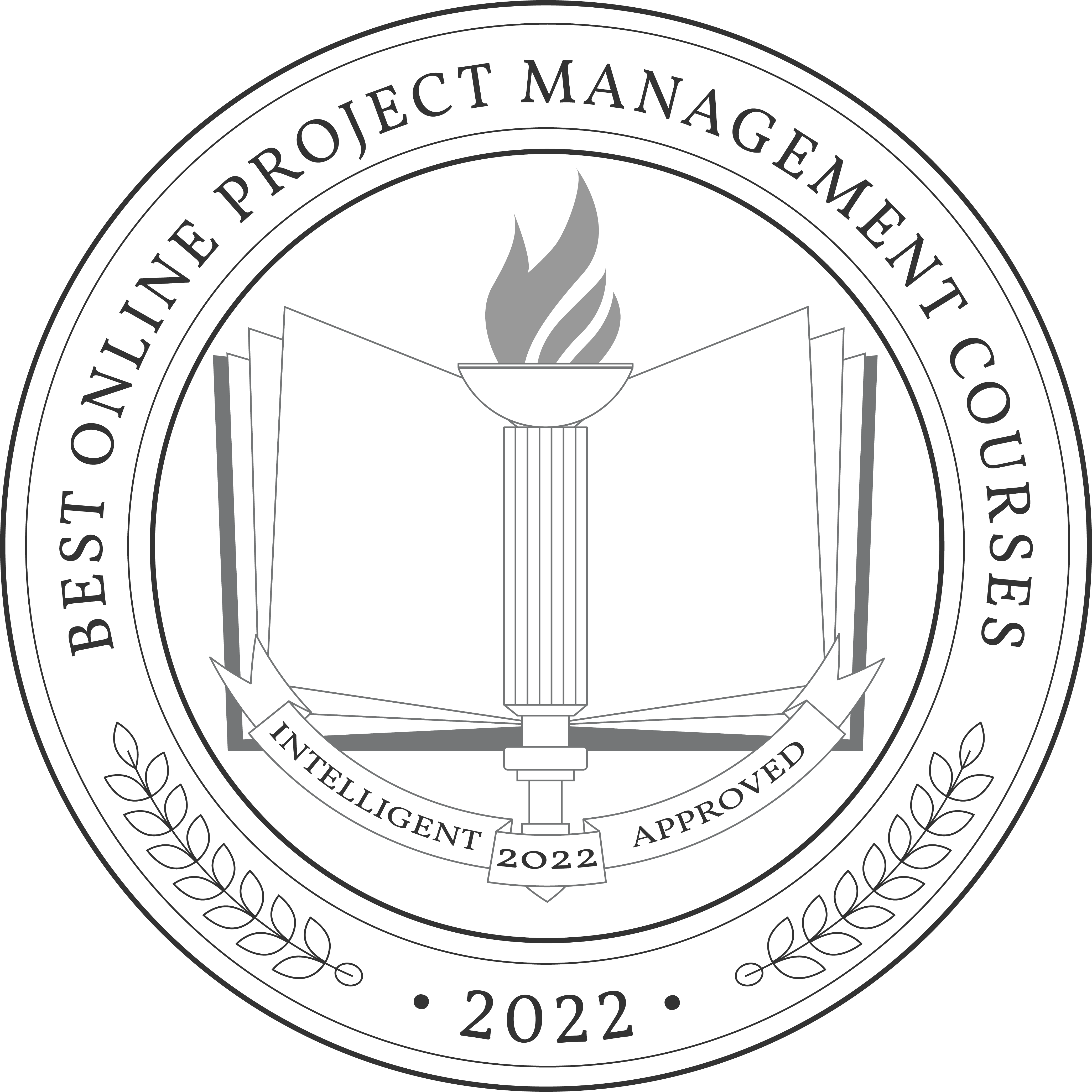 Best Online Project Management Courses Badge 2022