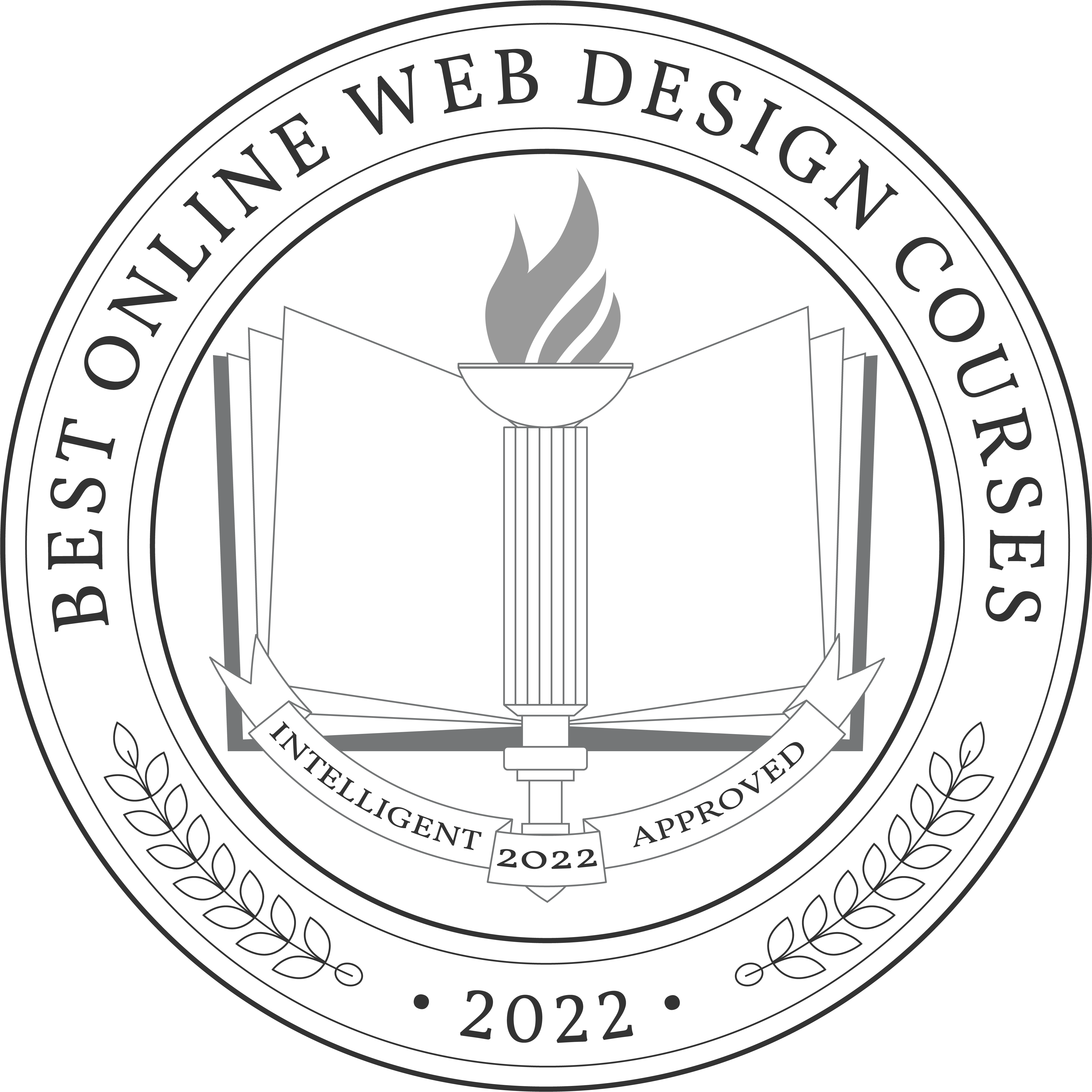 Best Online Web Design Courses Badge 2022