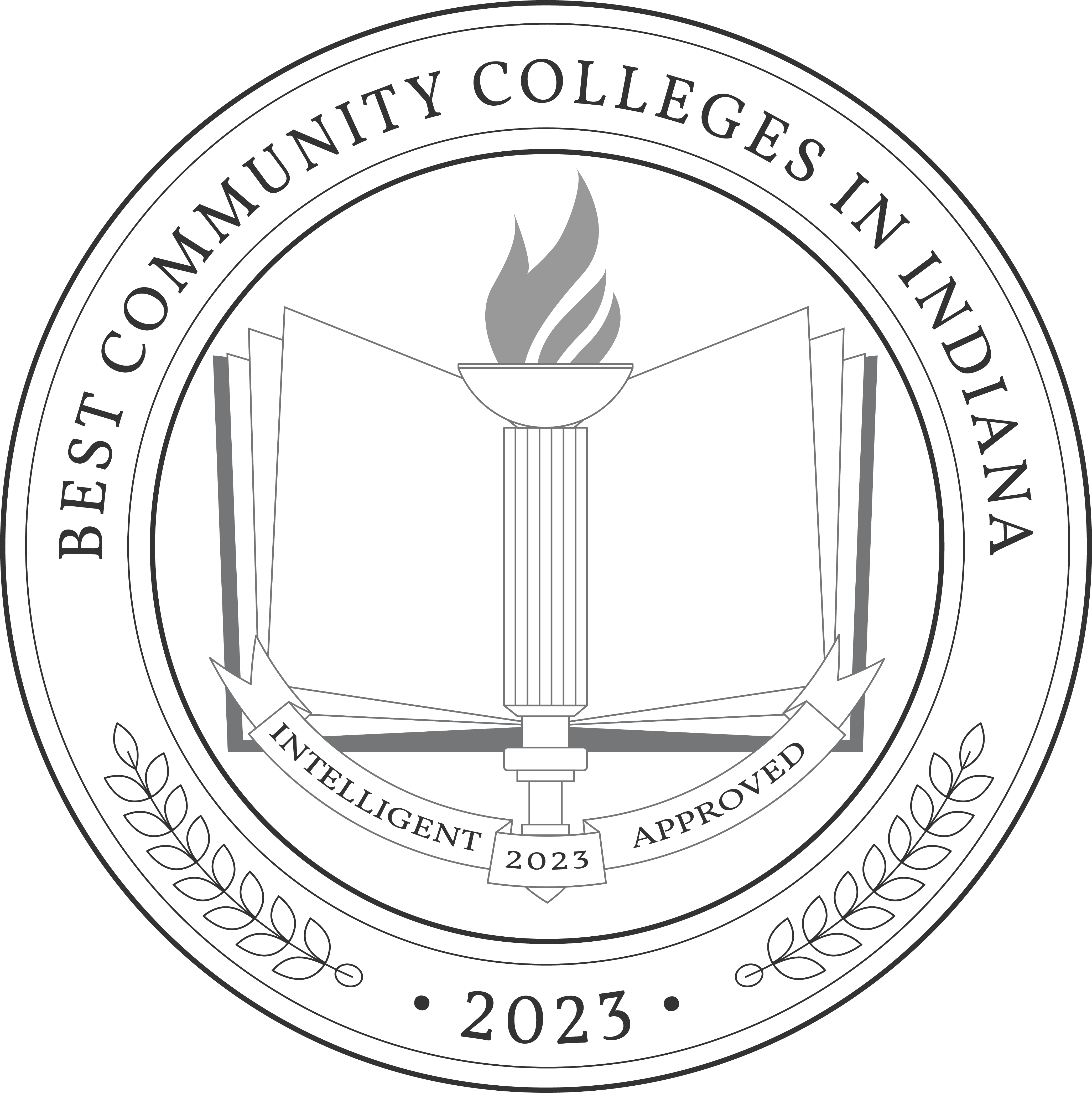 Best Community Colleges In Indiana Badge 2023