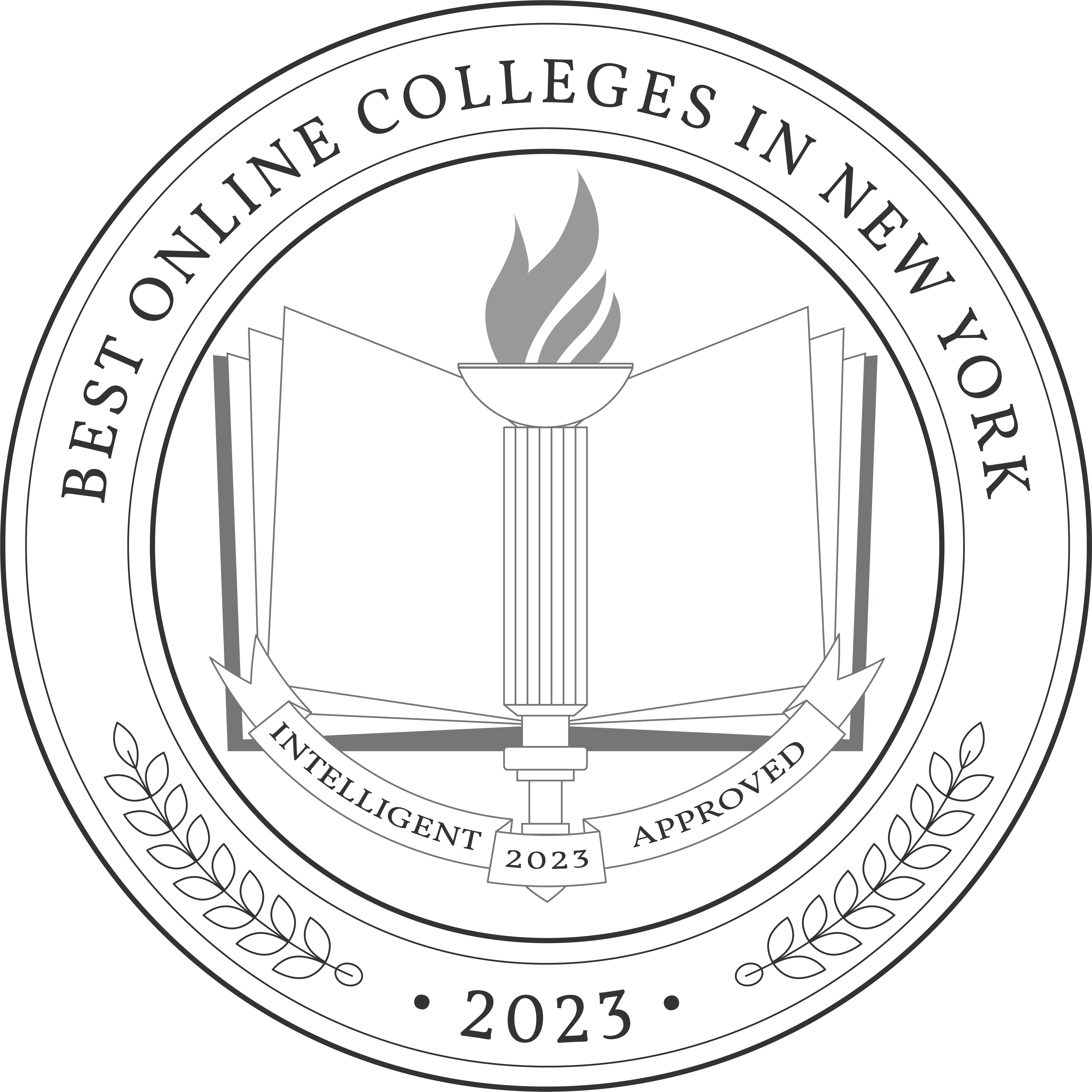 Best Online Colleges in New York Badge 2023