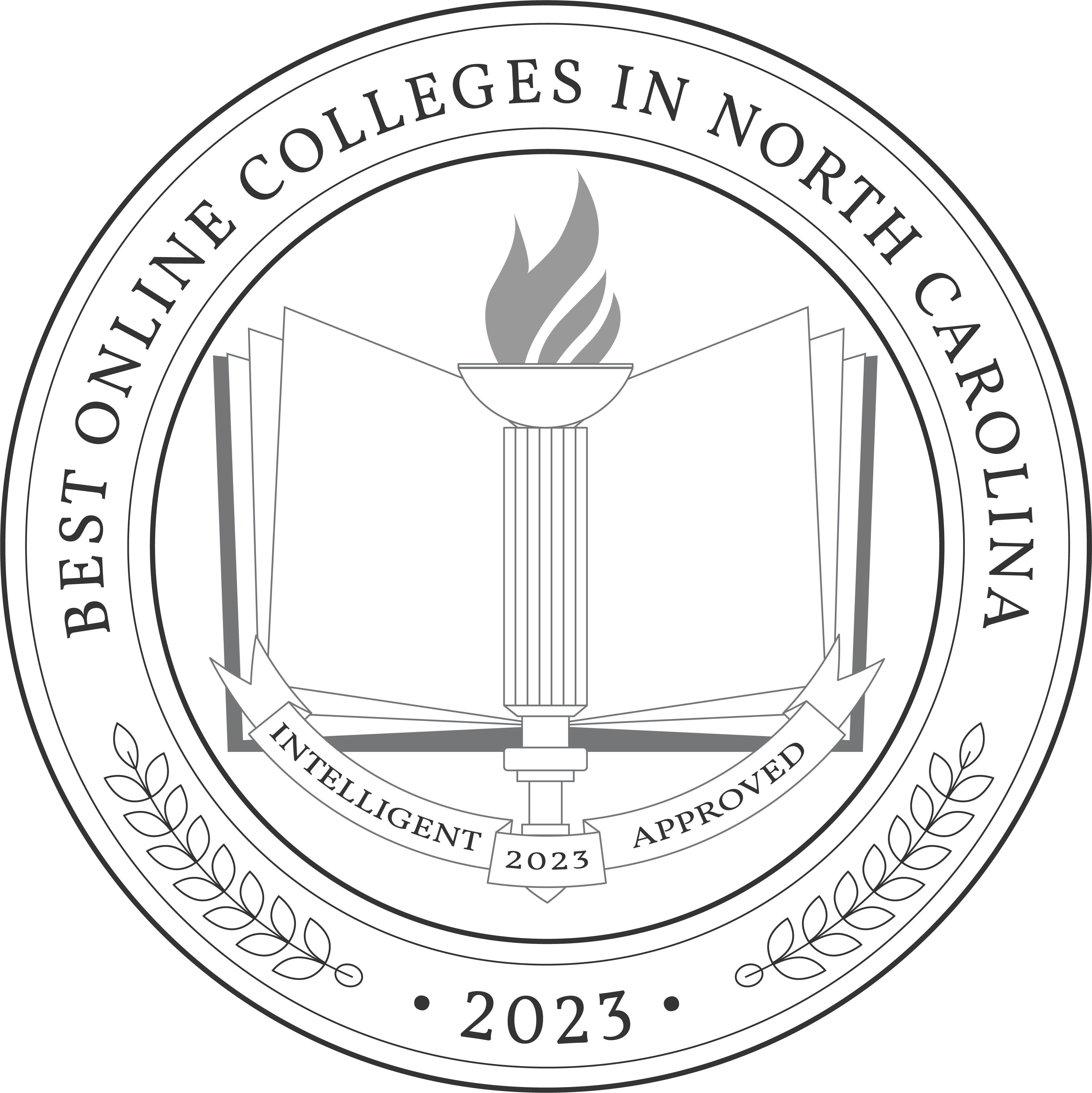 Best Online Colleges in North Carolina Badge 2023