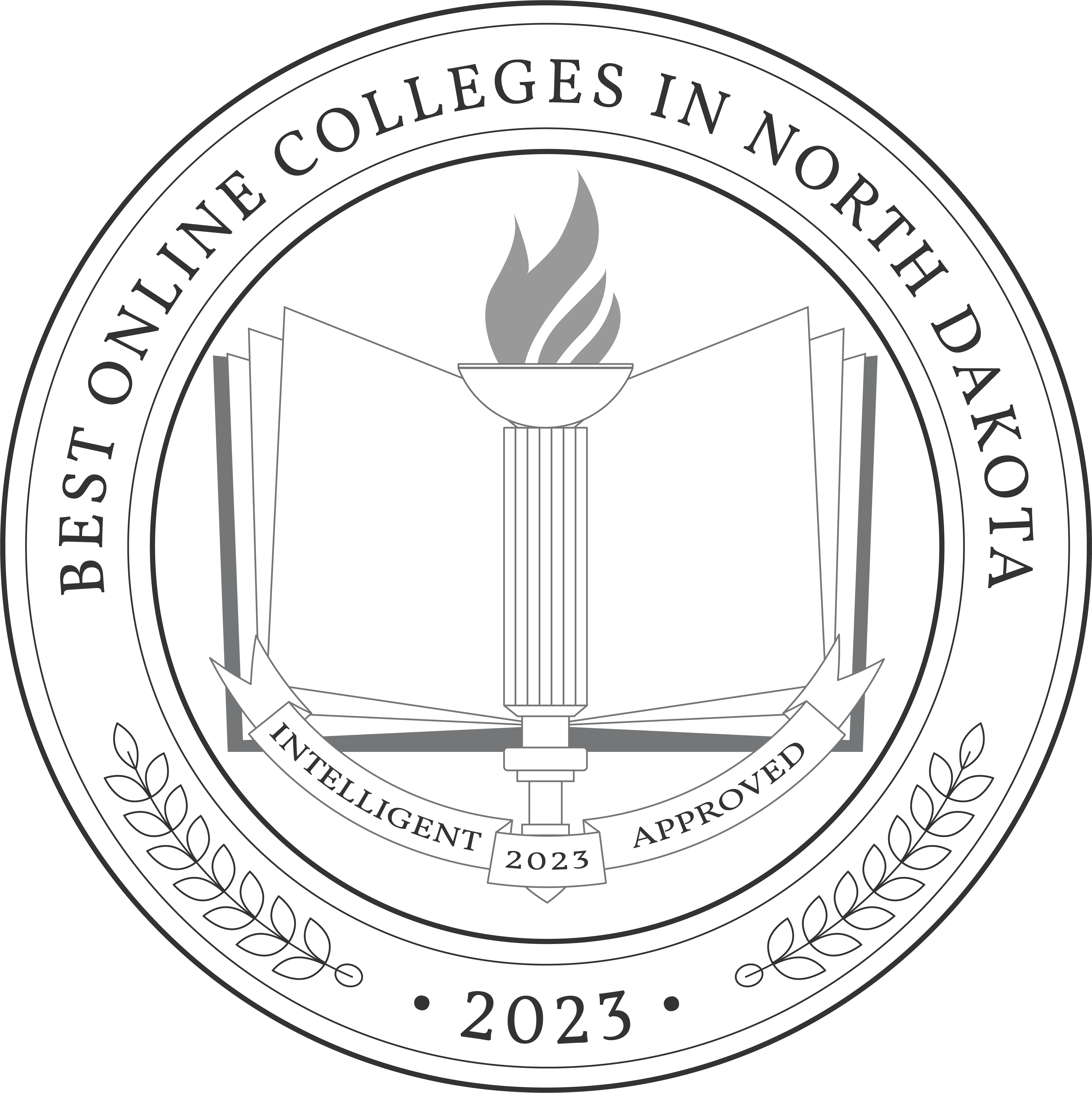 Best Online Colleges in North Dakota Badge