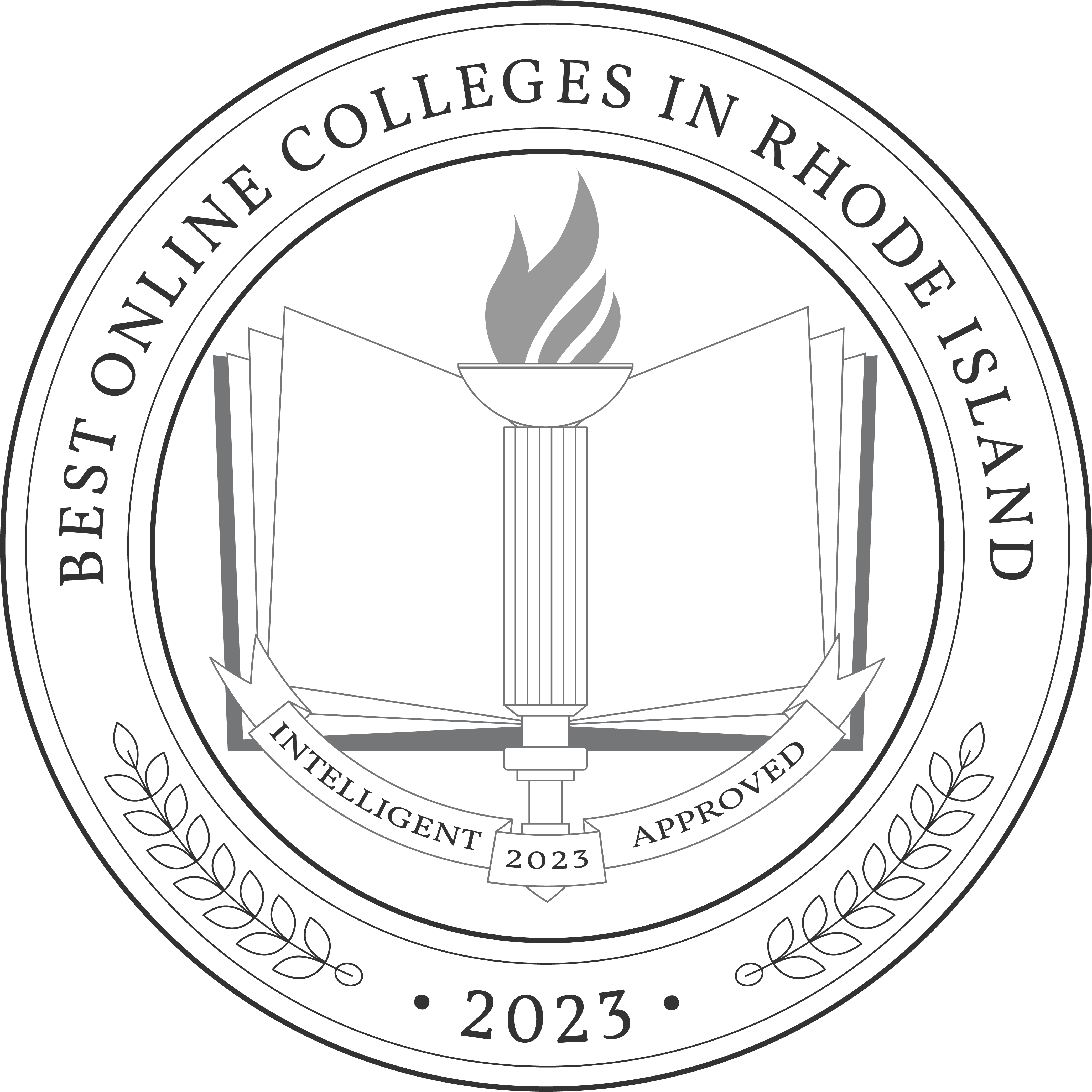 Best Online Colleges in Rhode Island Badge 2023