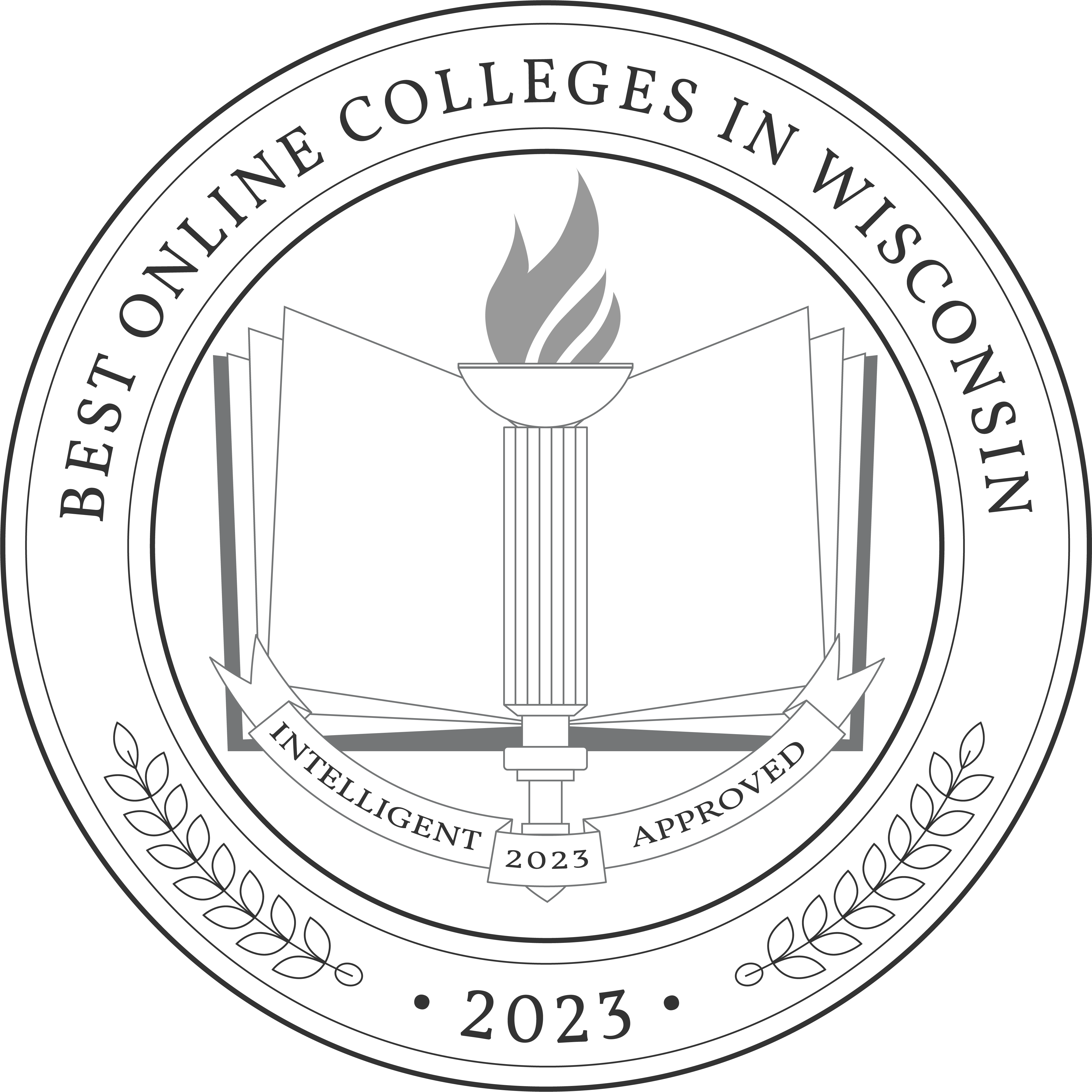 Best Online Colleges in Wisconsin Badge 2023