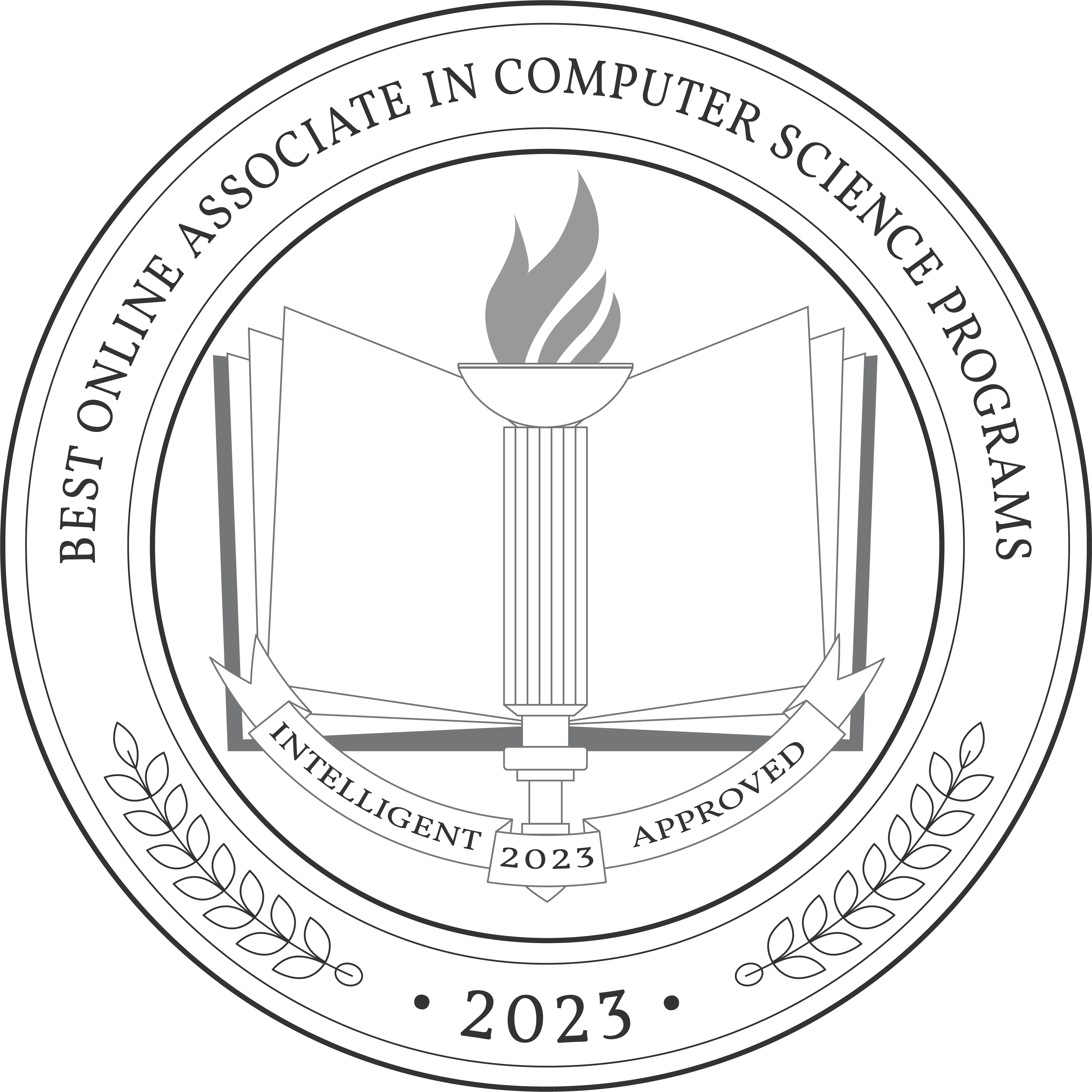 Best Online Associate in Computer Science Programs badge
